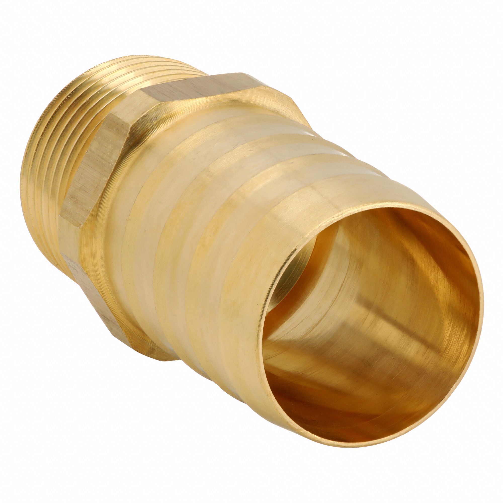 Brass, BSPT x Barbed, Metric Brass Pipe Fitting 791DF40123 32 34