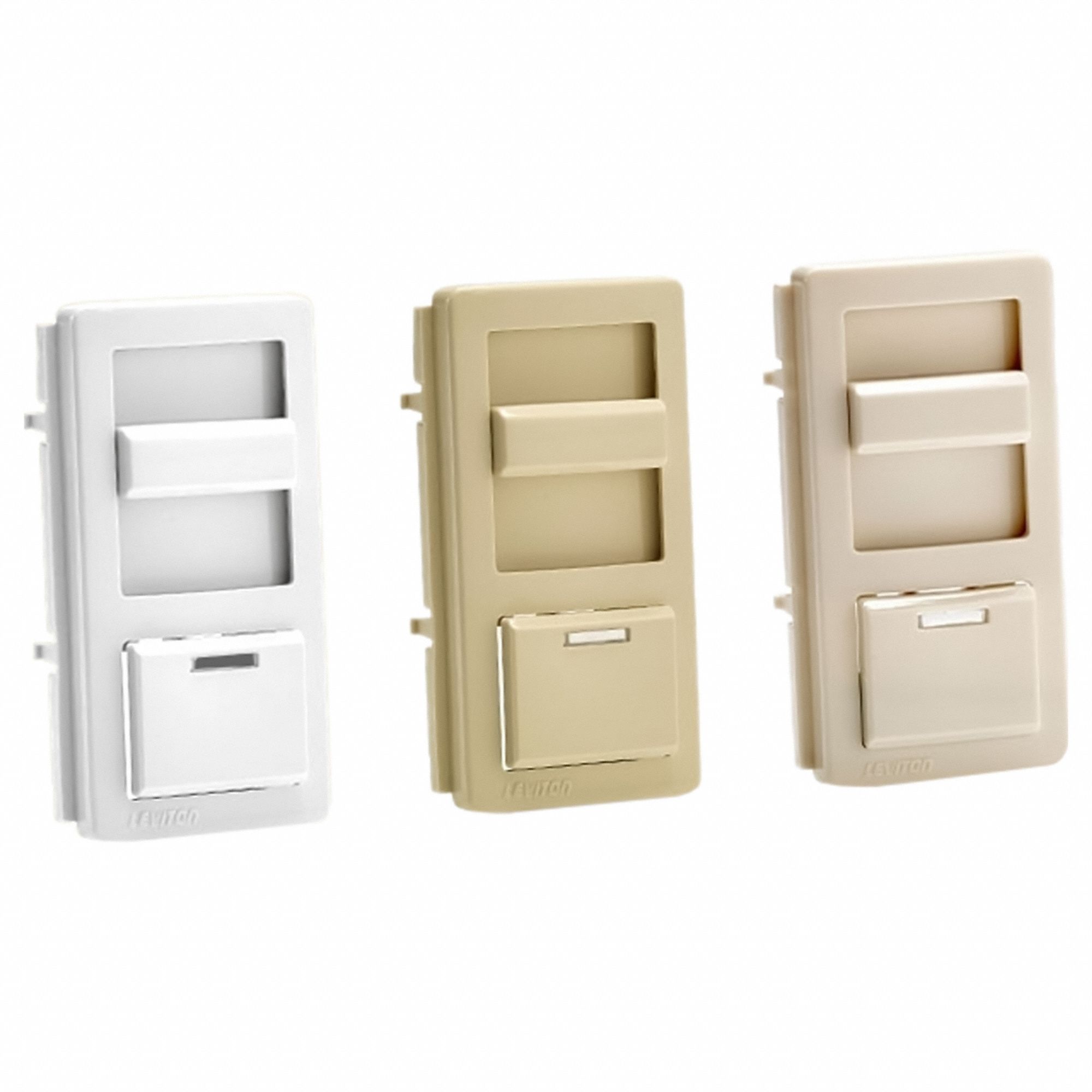 Lighting Dimmer: 1-Pole, 3-Way, 120V AC, 450W (MLV), 450W (MLV), Ivory/Light Almond/White