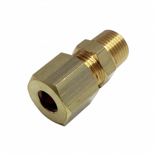 Brass Compression Fitting 1/4 OD To 1/4” Female NPT Hose Pipe