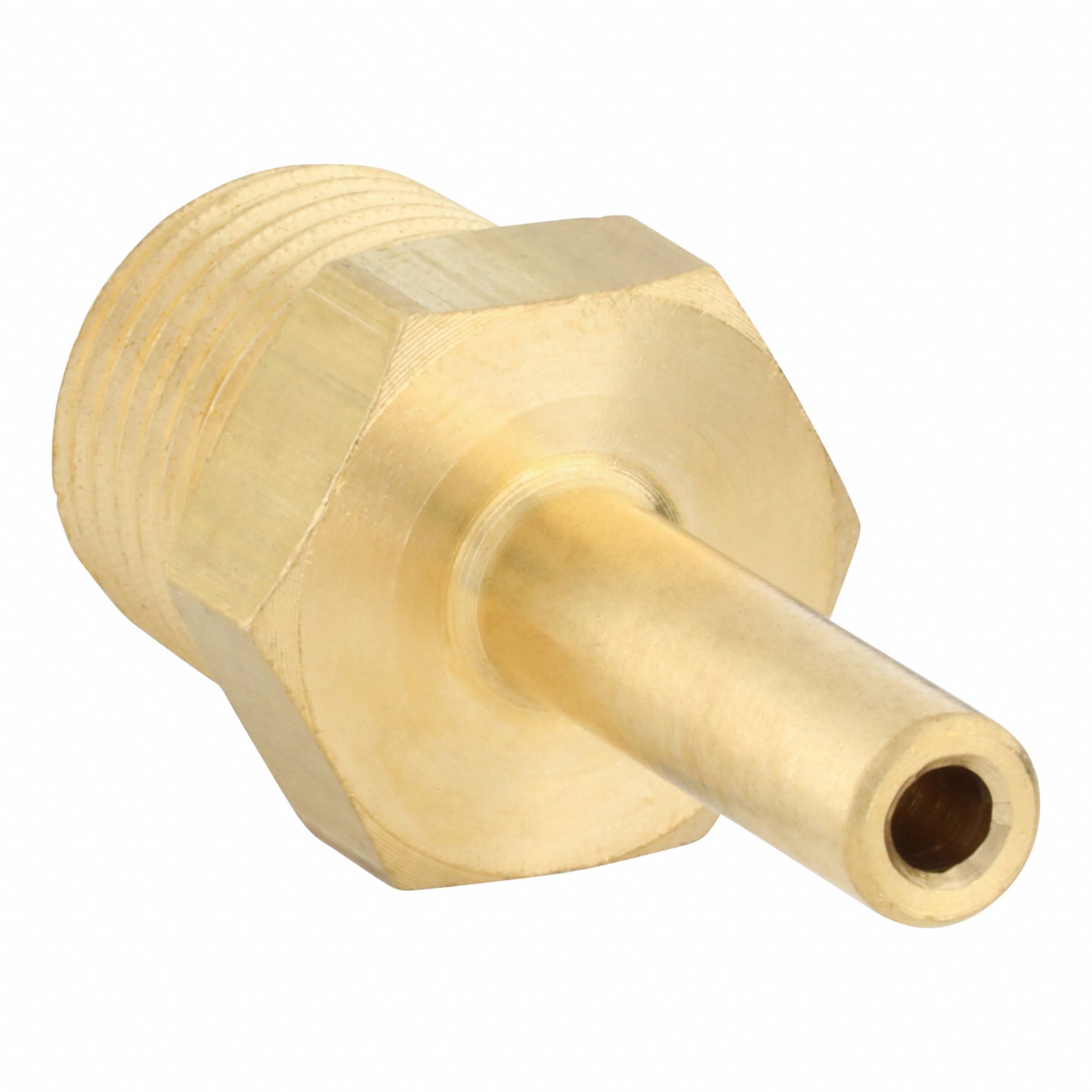 Compression Fitting Coupling: 1/4 in Pipe x 8 mm OD Fitting Size, BSPT x Compression, Brass