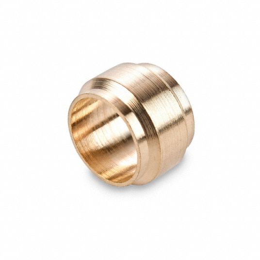 PARKER Brass Metric Compression Fitting 15 mm Overall Lg, Brass/Copper