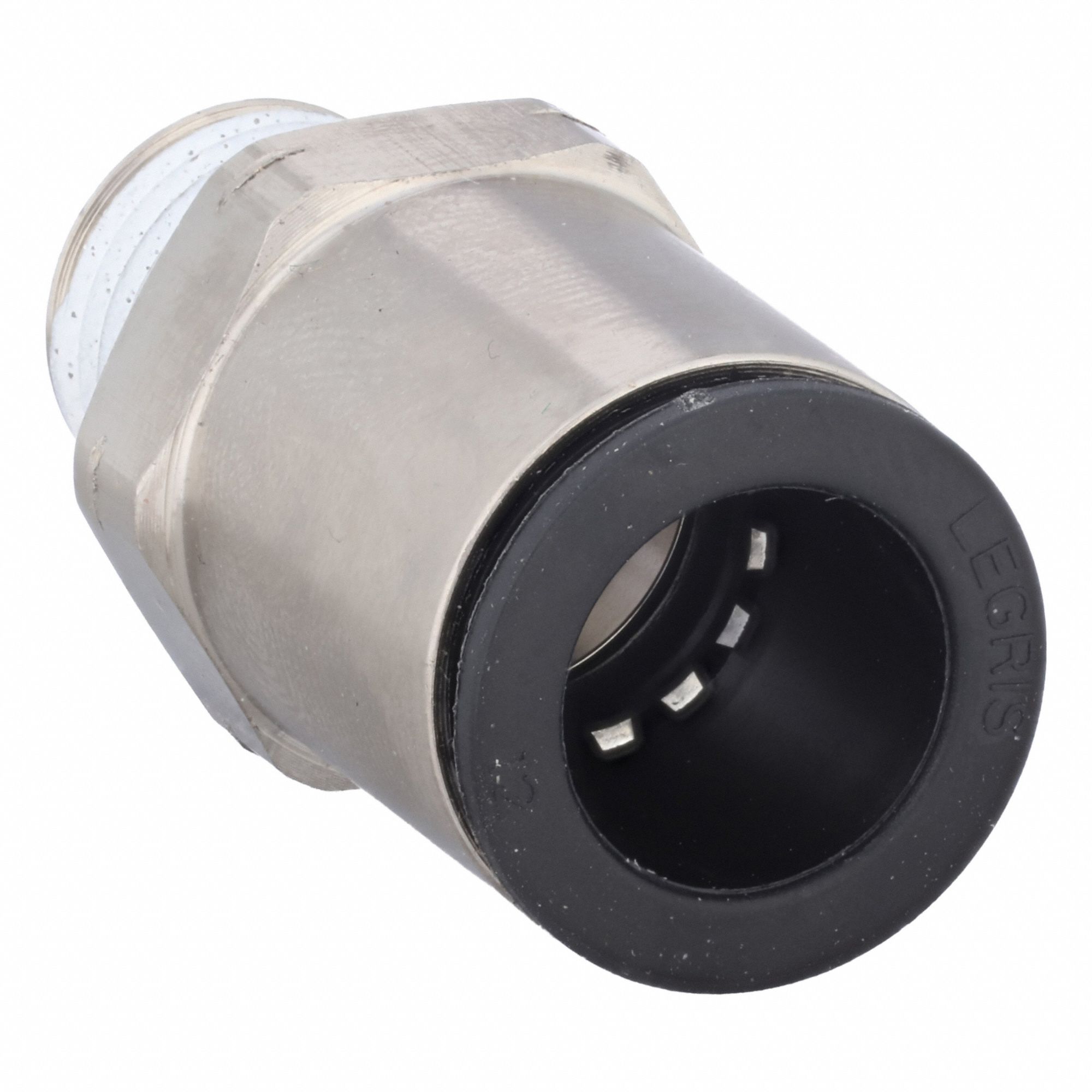 LEGRIS, Straight, 12 mm OD x 1/4 in Pipe Size, Push-Fit Adapter Fitting ...