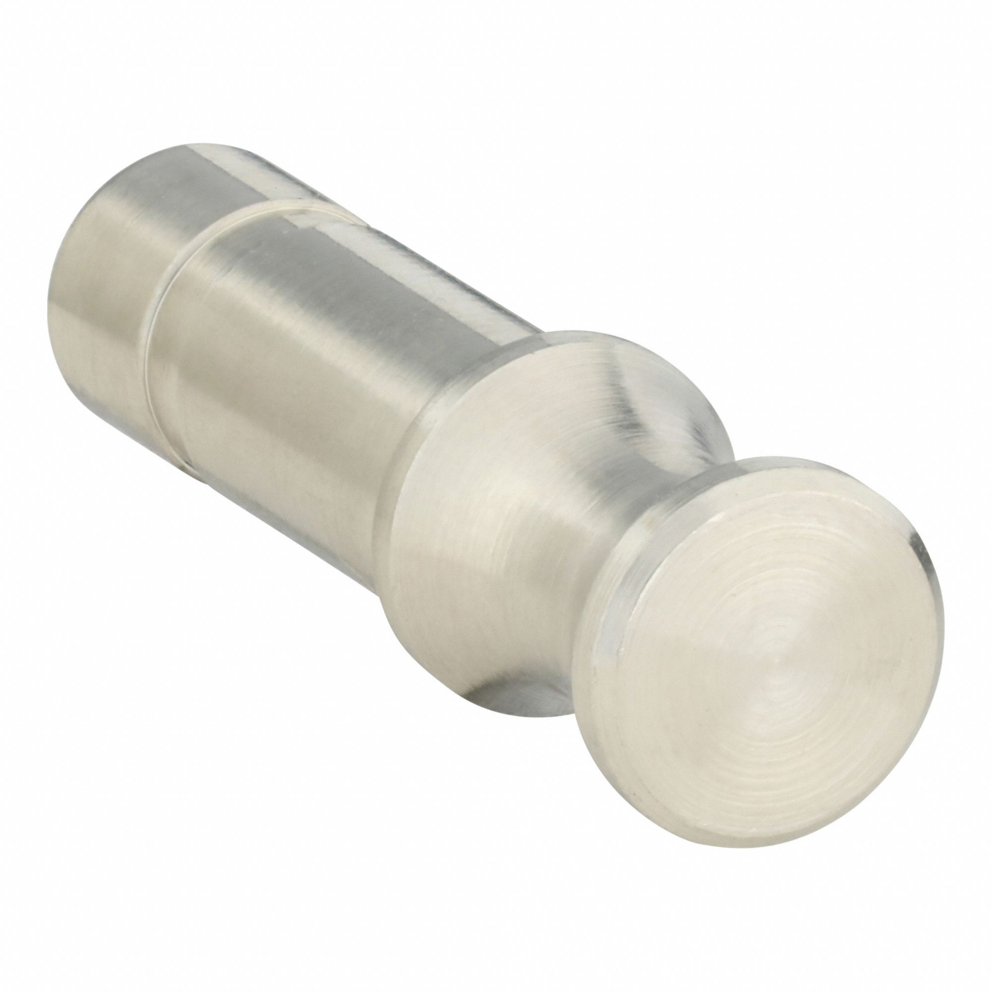 Push-Fit Cap: 6 mm OD Size, Push-to-Connect, Stainless Steel, 19 1/2 mm Overall Lg, Black