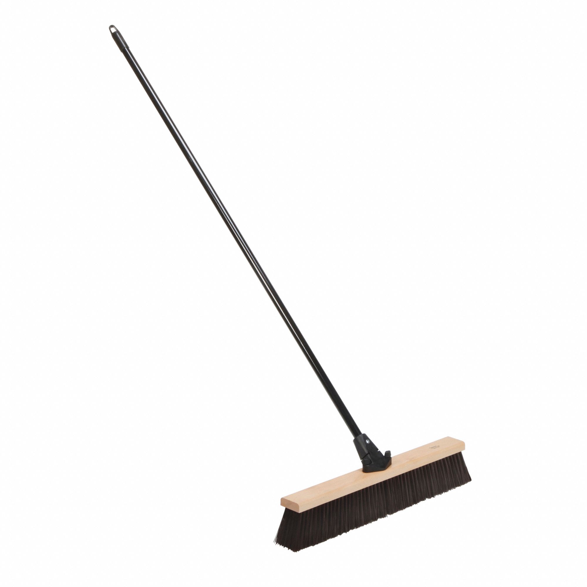 PUSH BROOM,60 IN HANDLE L,24 IN FACE