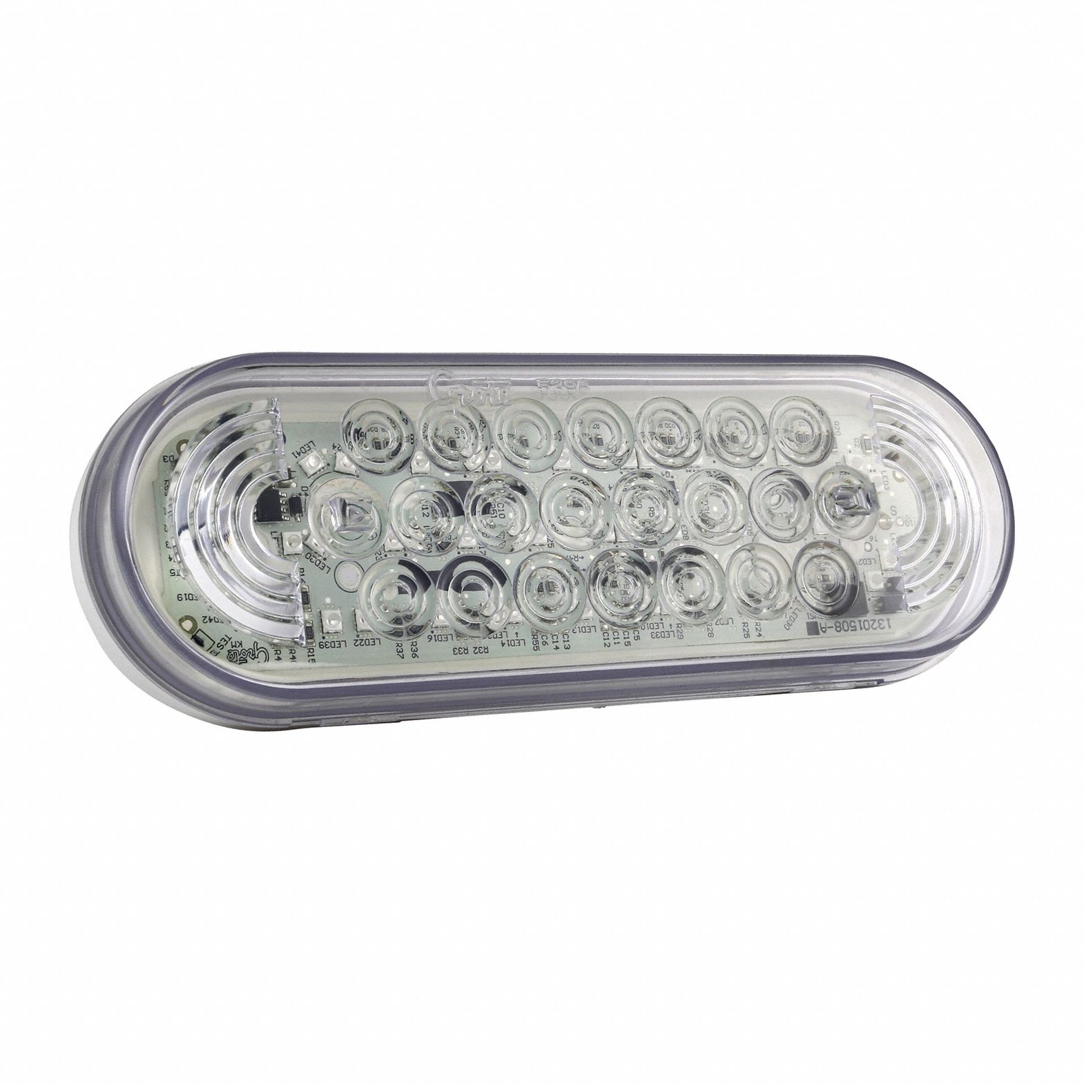 Strobe Light: Strobe, Amber/Red, 2 5/16 in Overall Wd, 13/16 in Overall Ht, LED, 12V DC
