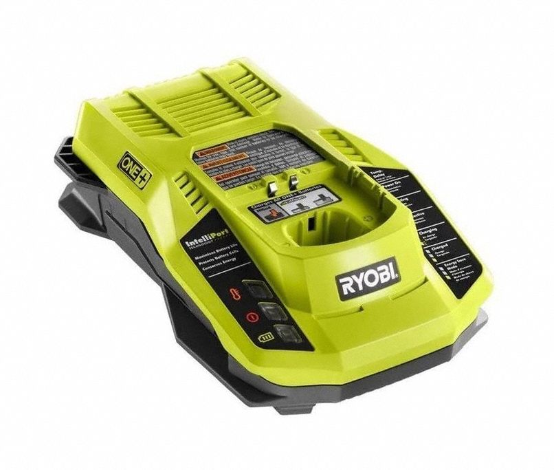 Battery Charger: Single-Port Charging, For 18V DC, 1.5 Ah Charged in 1-Hour, 120V AC