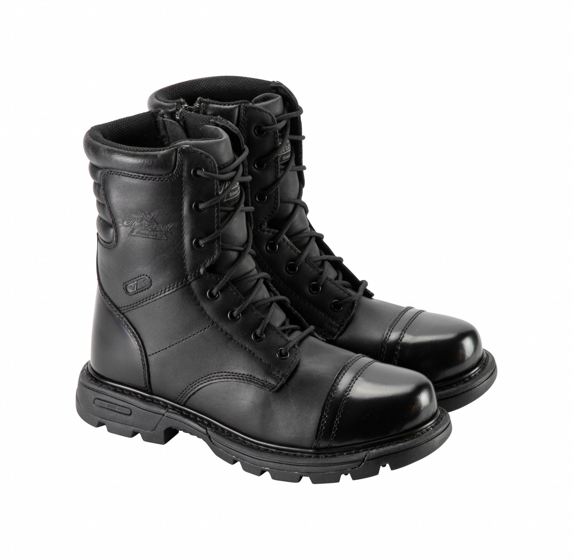 Military/Tactical Boot: Men's, 10-1/2, M, 8 in Ht, Black Walnut, 834-6888, 1 PR