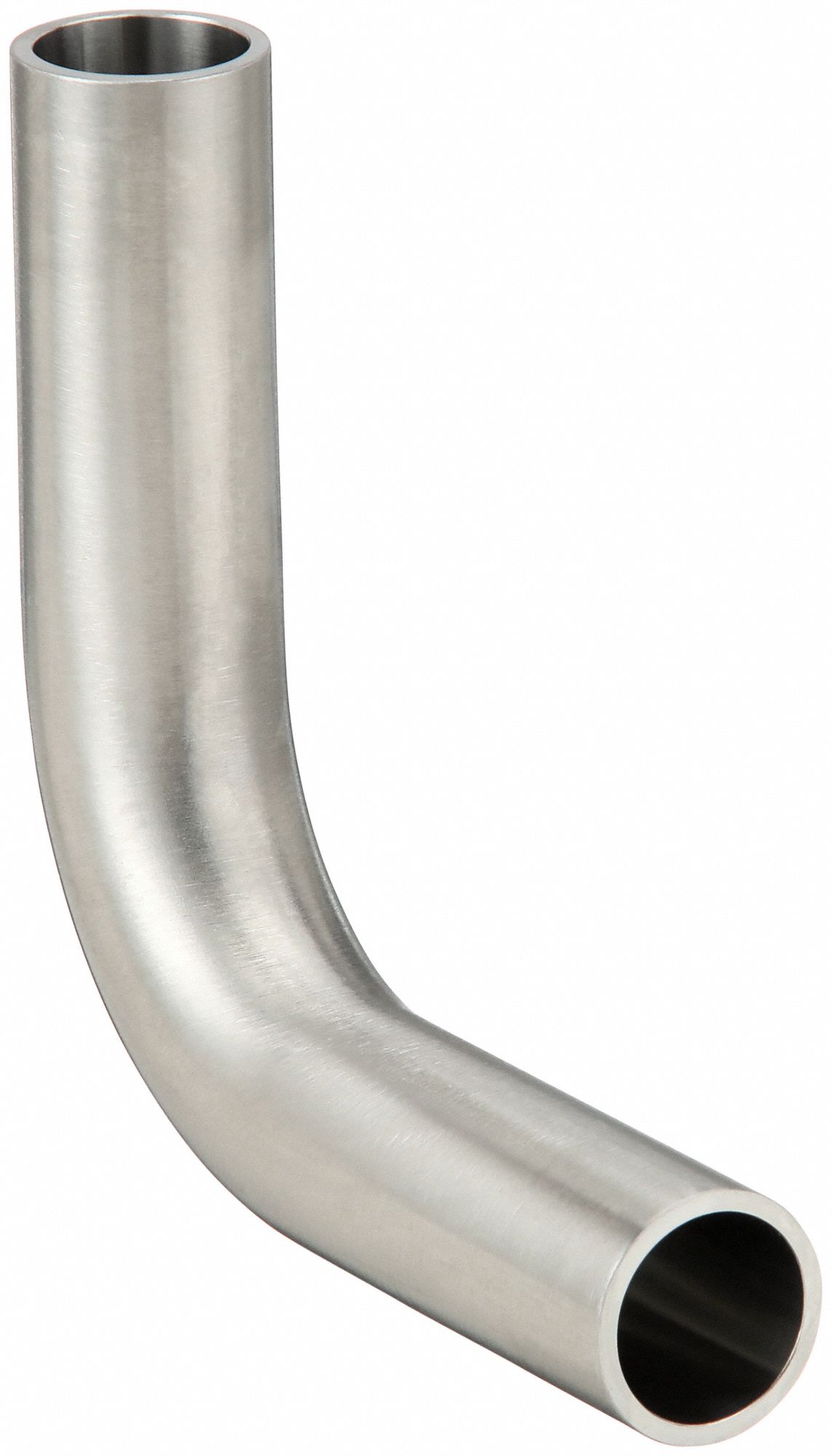 Sanitary Fitting Elbow: 90° Elbow, 1 1/2 in OD x 1 1/2 in OD Size, Weld, 316L Stainless Steel