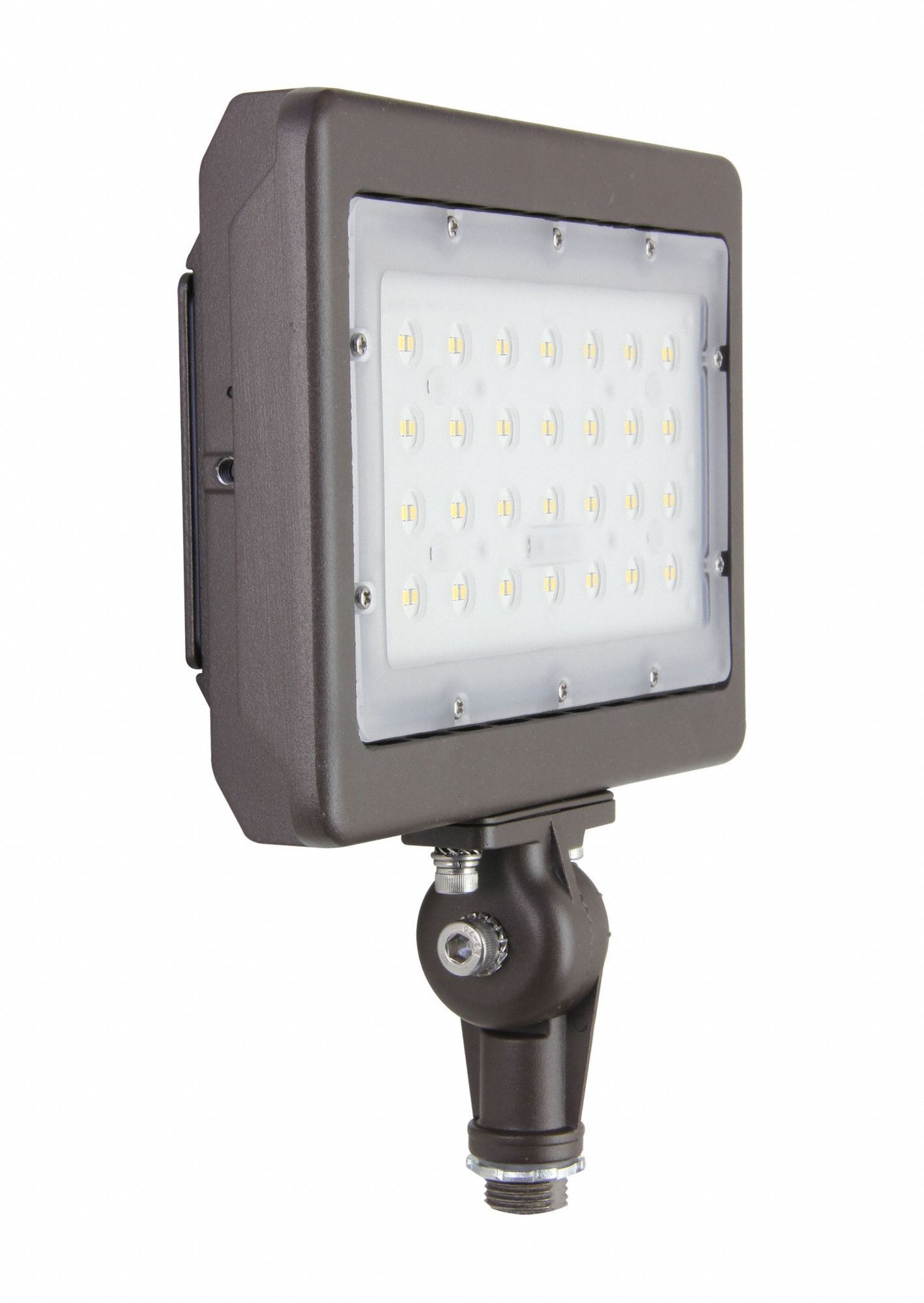LED Floodlight: LED, 6, 270 lm_6, 700 lm, 5000K, 50 W, 120 to 277V AC, NEMA 7x7