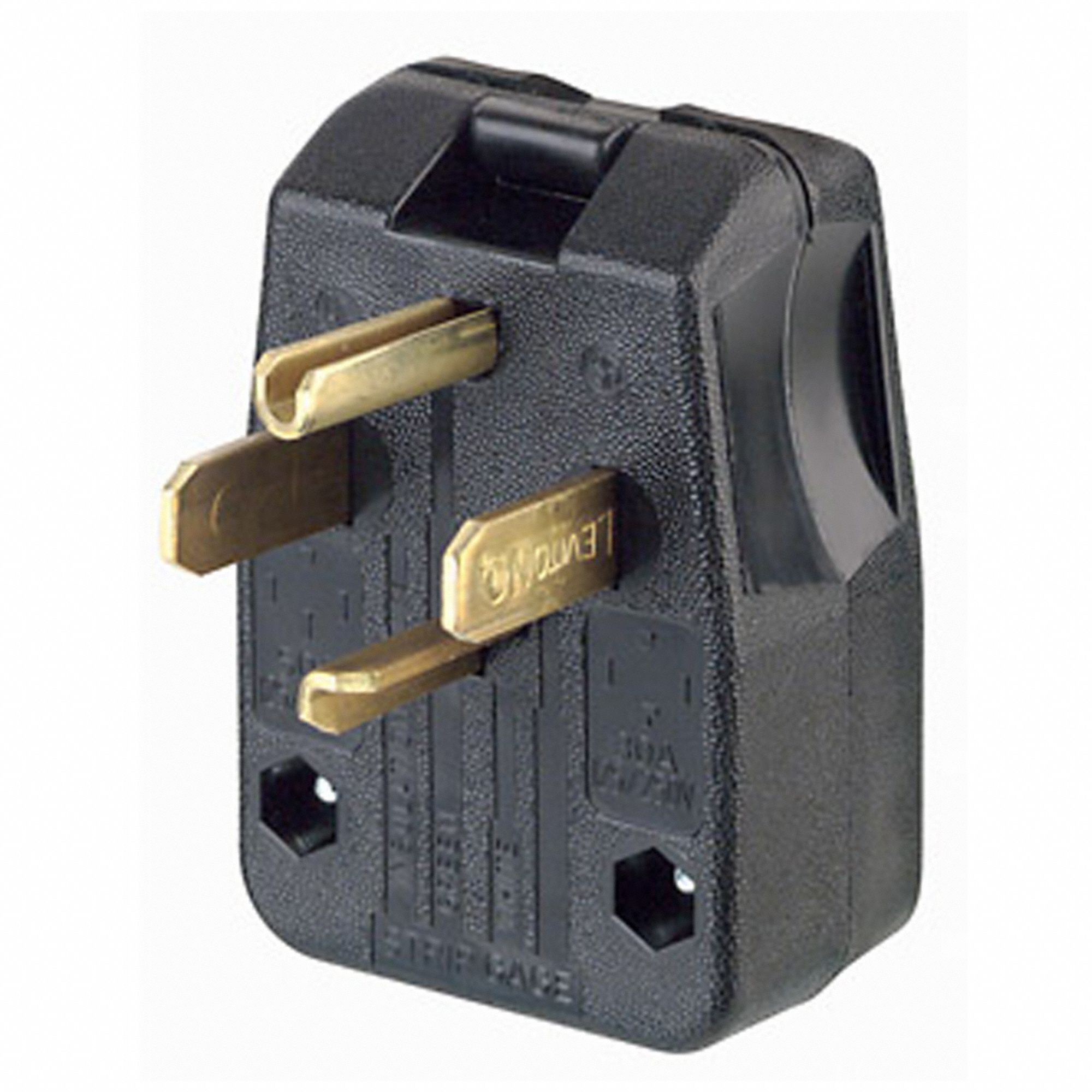 Plug: 14-30P/14-50P, 30 A/50 A, 125/250V AC, 3 Poles, Black, Chemical & Corrosion Resist/Gen Use