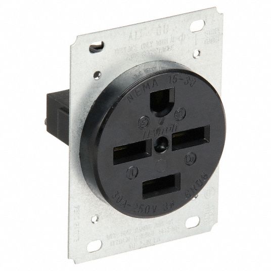 LEVITON, Single, Black, Receptacle - 792U52|8430 - Grainger