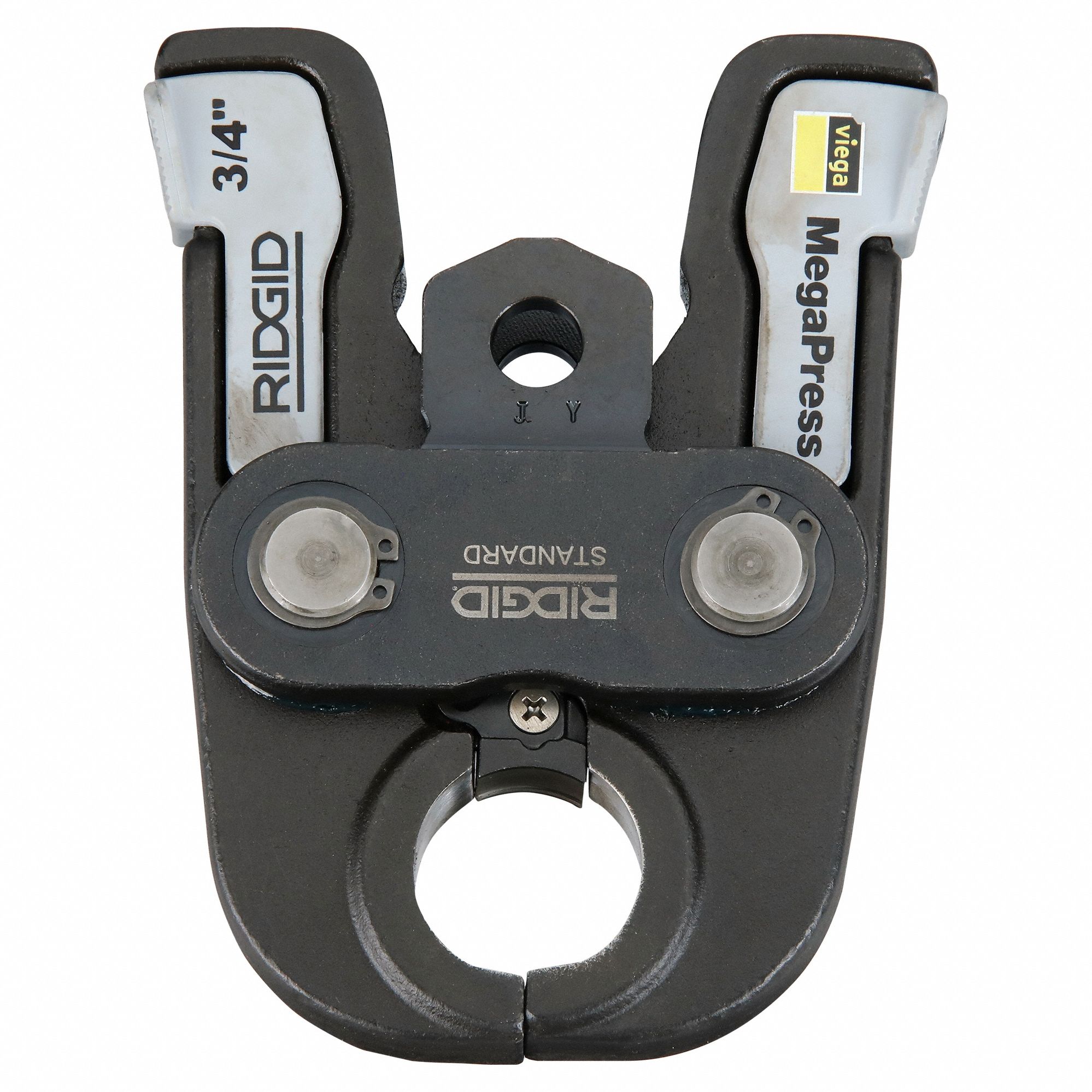 Press Jaw: 3/4 in Pipe, Stainless Steel, For Viega MegaPress, Extended/Std Tool Types