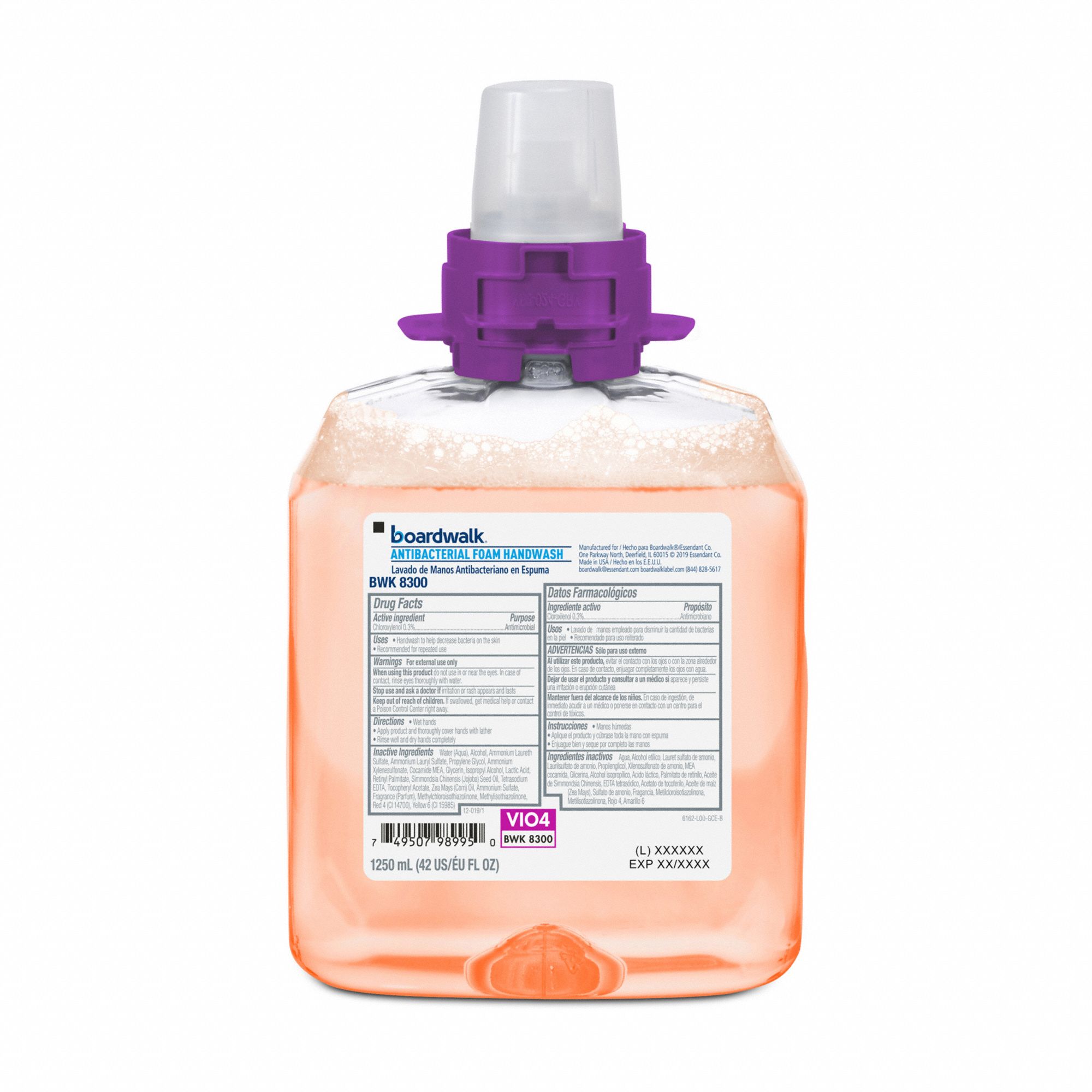 ACQUAINT Hand Soap: 1,250 mL Size, Requires Dispenser, Acquaint,  Antibacterial, Fruity, Foam, 4 PK