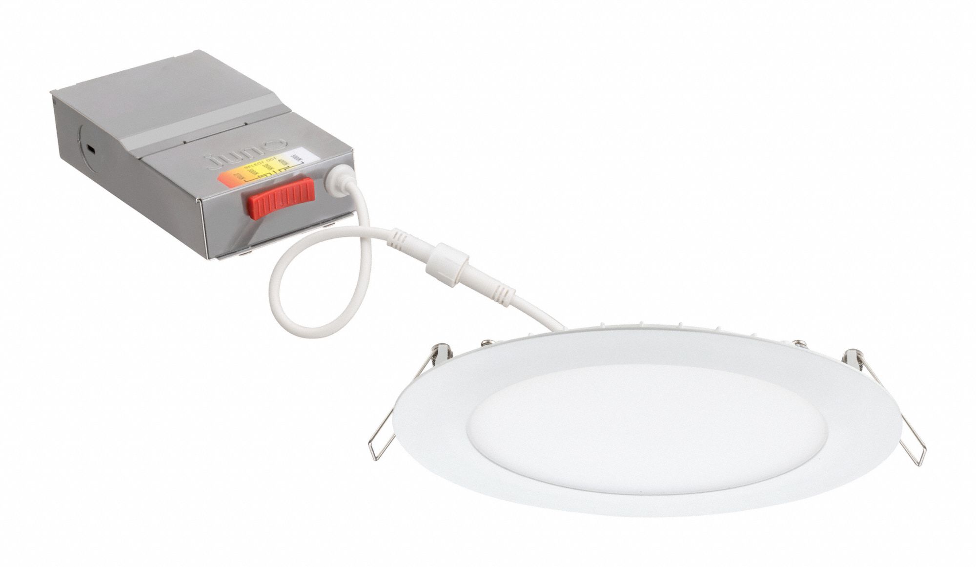 LED Downlight Retrofit Kit: 6 in Dia, 970 lm, 2700K/3000K/3500K/4000K/5000K, 13 W