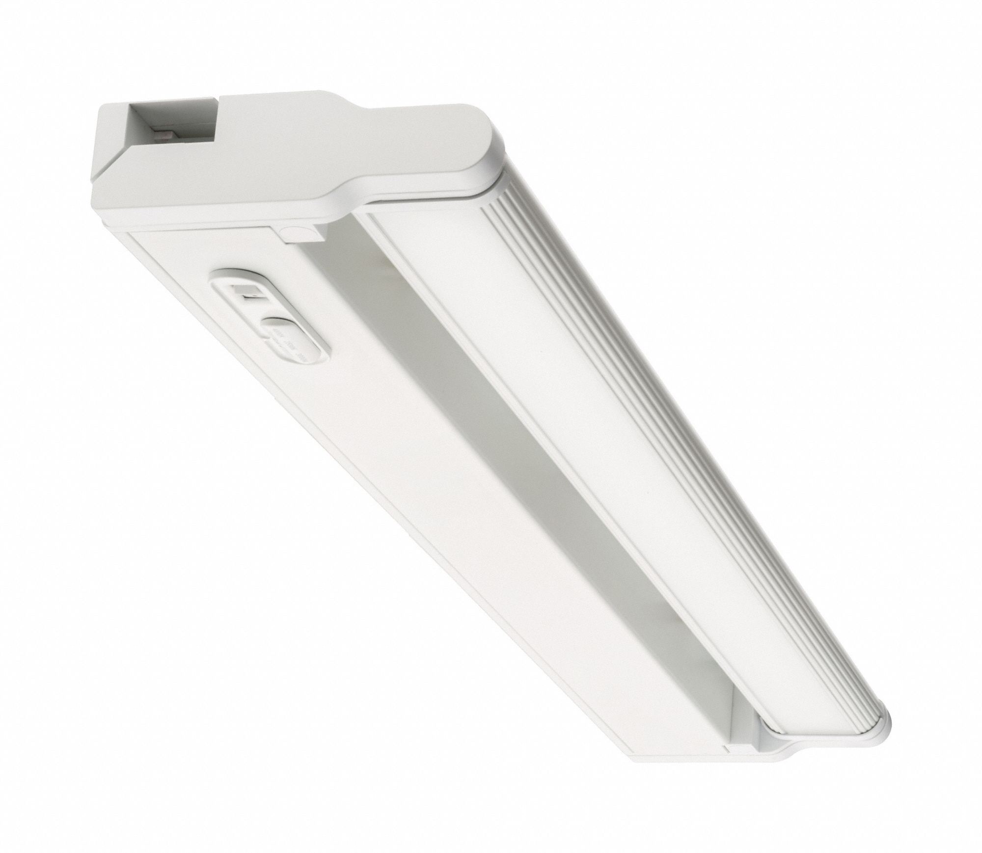 LED Under Cabinet Fixture: 22 in Lg, 826 lm_867 lm_886 lm, 3000K/3500K/4000K, 11.41 W, White, Steel