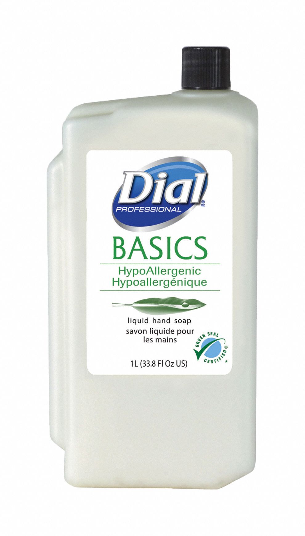 Hand Soap: Series Dial Professional, 1 L, Liquid, Fragrance Free, Hypoallergenic, 8 PK