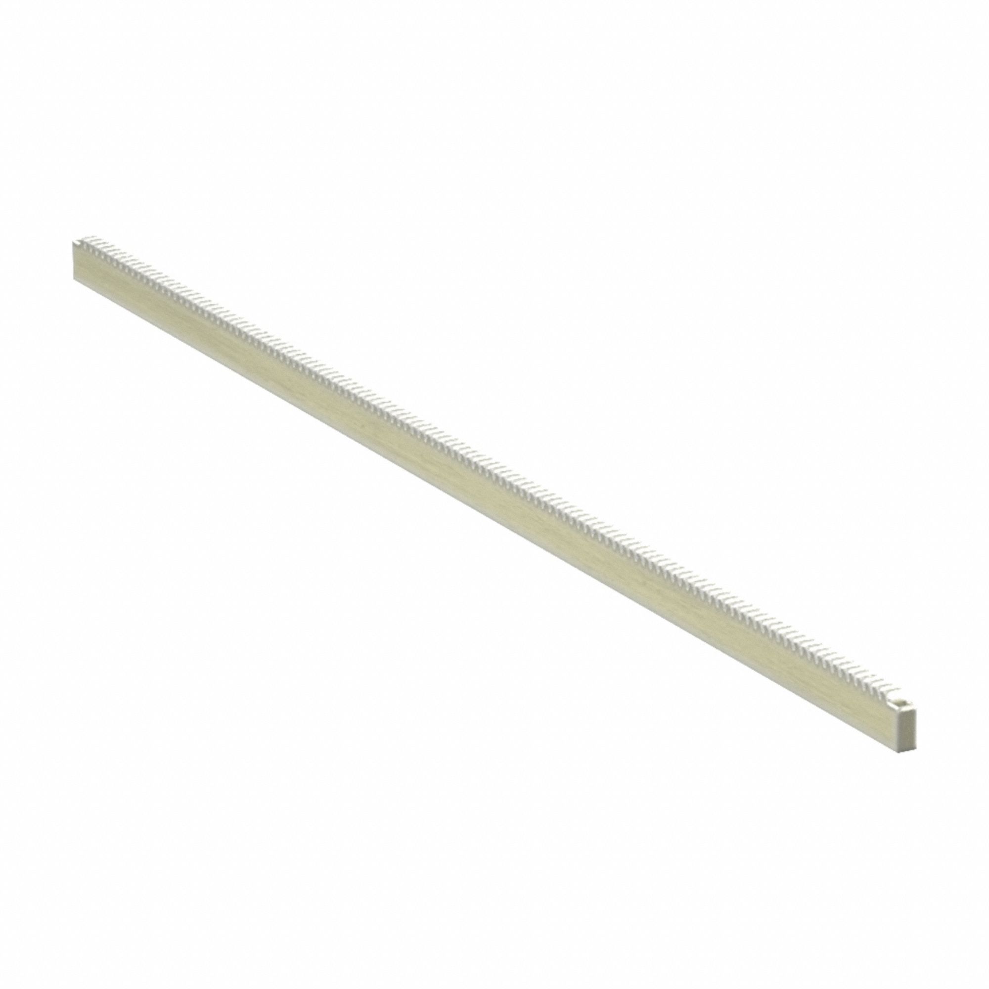 Gear Rack: Rectangular, Module m 0.8, 300 mm Lg., Brass, 20° Pressure Angle