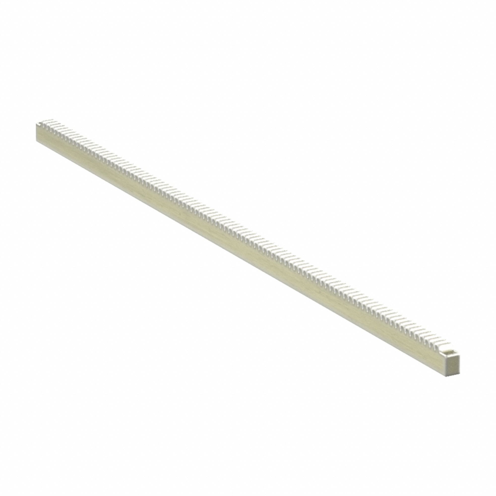 Gear Rack: Rectangular, Module m 1, 300 mm Lg., Brass, 20° Pressure Angle