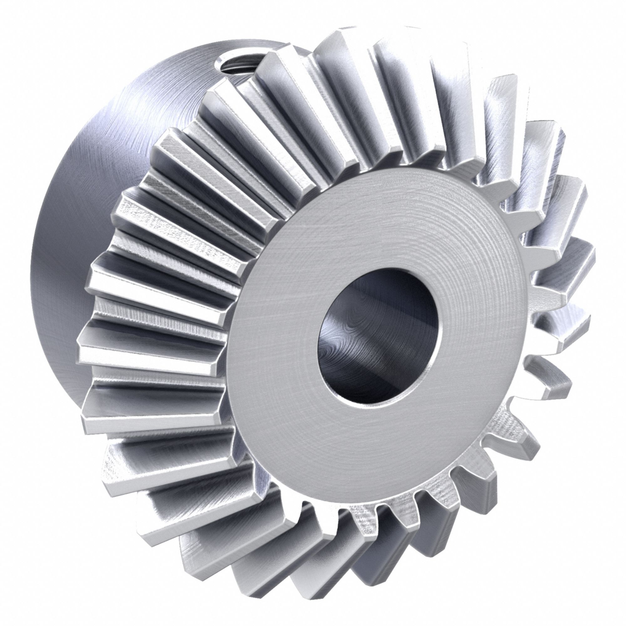 Miter Gear: For 90° Shaft Angle, Module m 1, 25 Teeth, Stainless Steel, 6 mm Bore Dia