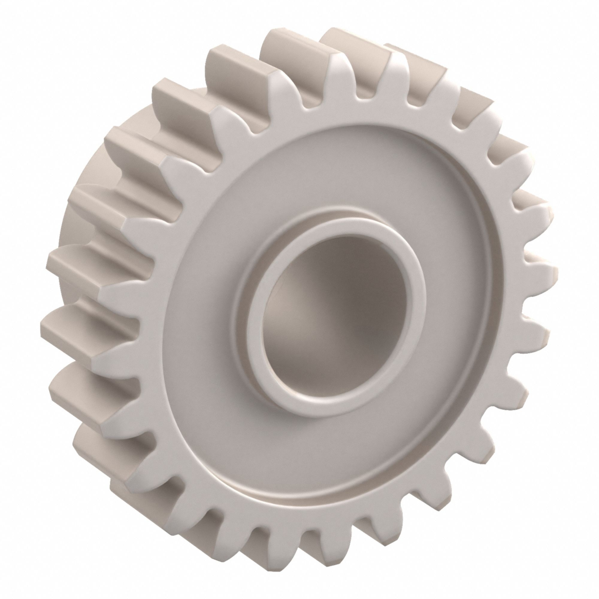 Spur Gear: Module m 0.5, 24 Teeth, 4 mm Bore Dia, Duracon, 20° Pressure Angle, Plain Bore
