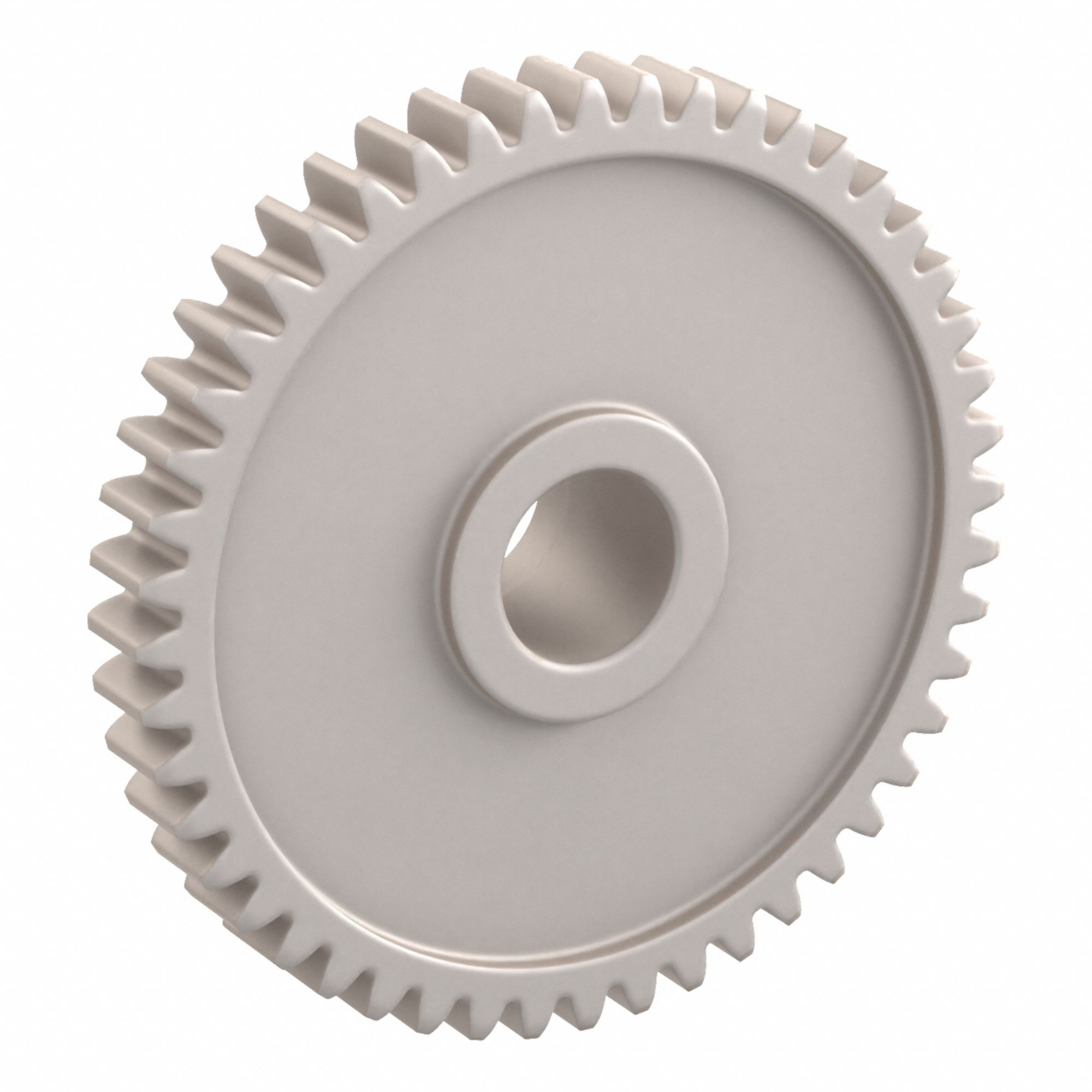 Spur Gear: Module m 0.5, 48 Teeth, 5 mm Bore Dia, Duracon, 20° Pressure Angle, Plain Bore