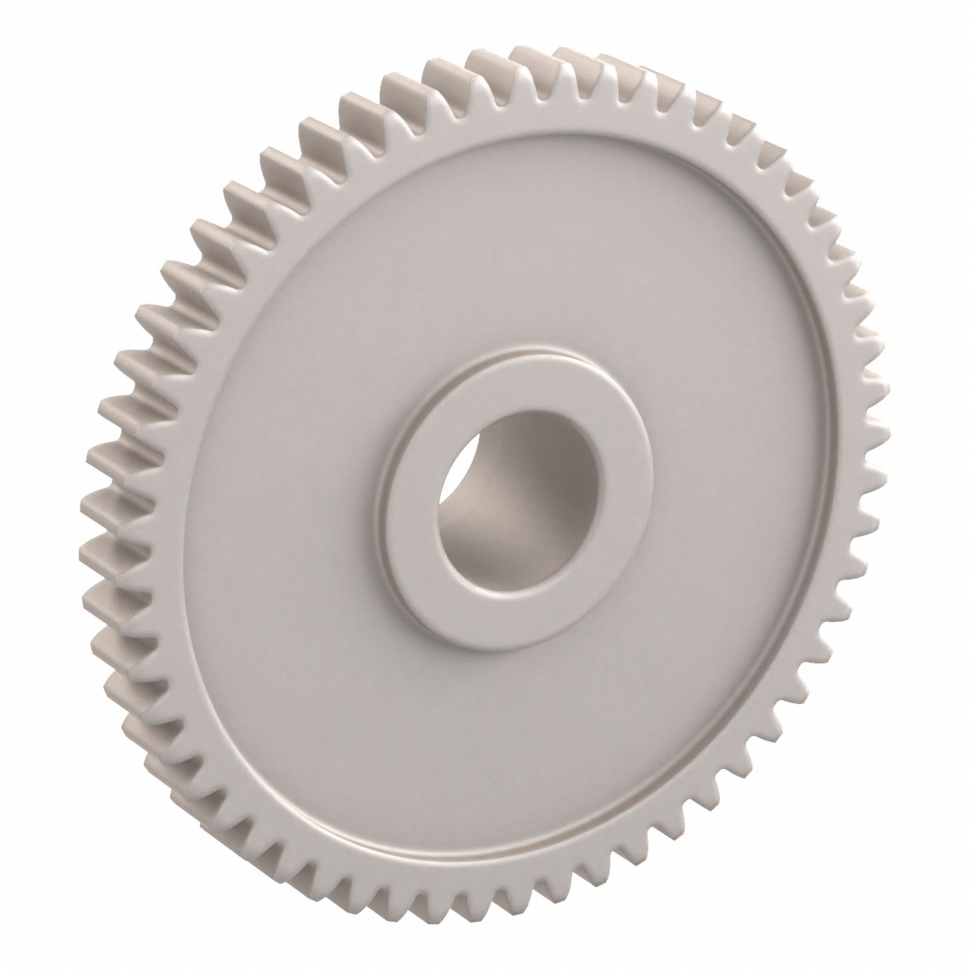 Spur Gear: Module m 0.5, 56 Teeth, 6 mm Bore Dia, Duracon, 20° Pressure Angle, Plain Bore