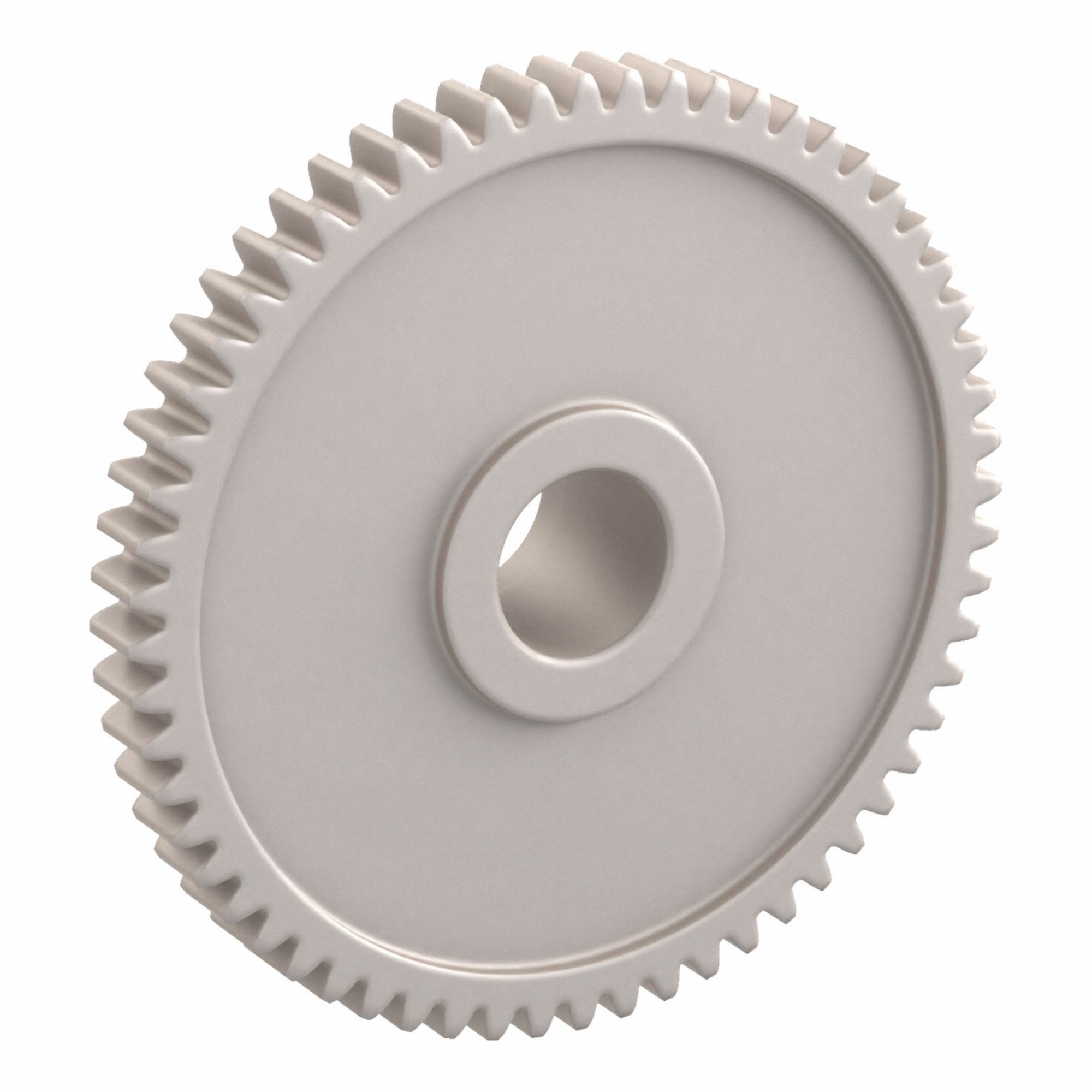 Spur Gear: Module m 0.5, 60 Teeth, 6 mm Bore Dia, Duracon, 20° Pressure Angle, Plain Bore