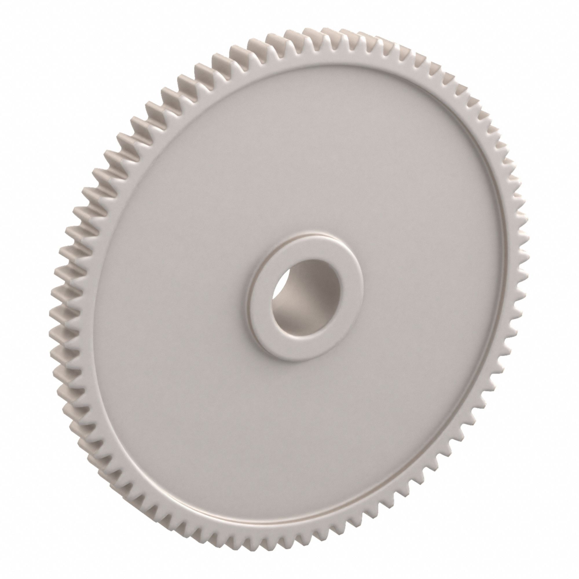 Spur Gear: Module m 0.5, 80 Teeth, 6 mm Bore Dia, Duracon, 20° Pressure Angle, Plain Bore