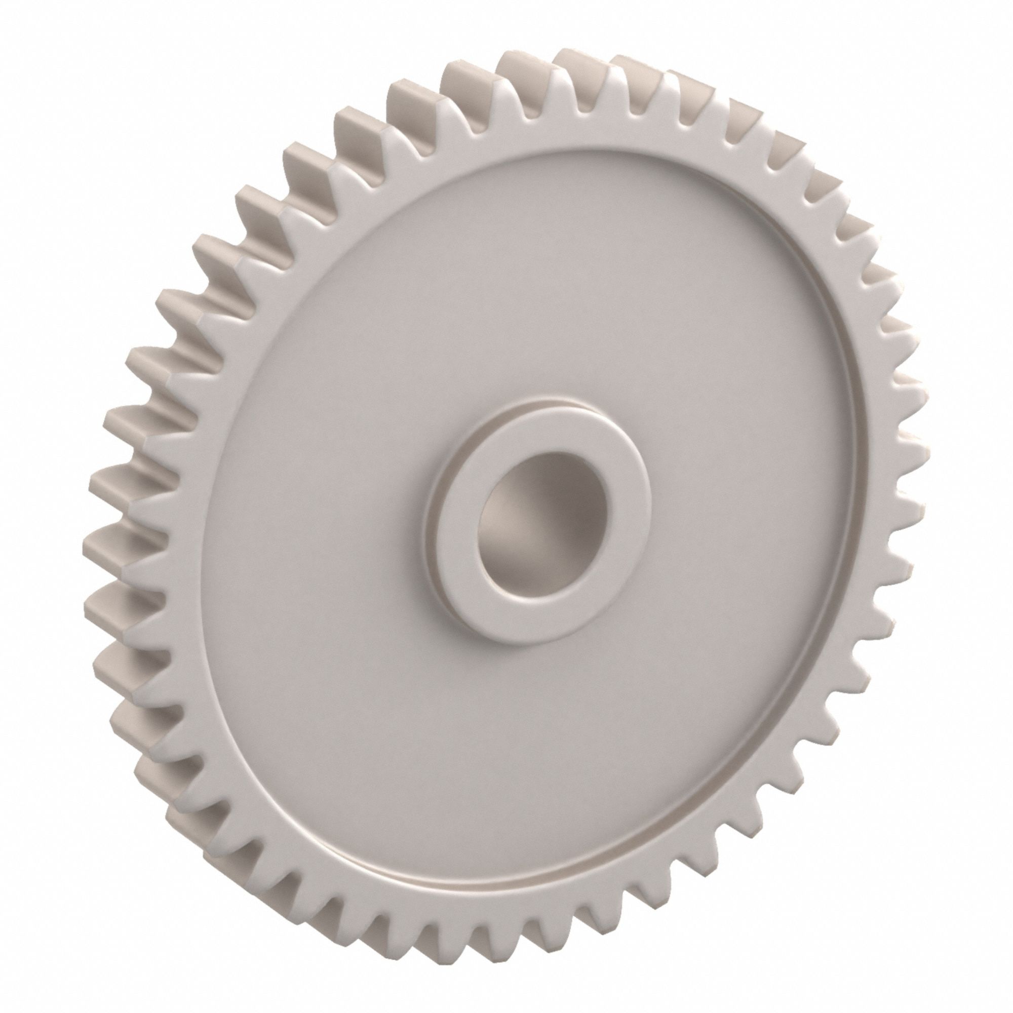 Spur Gear: Module m 0.8, 45 Teeth, 6 mm Bore Dia, Duracon, 20° Pressure Angle, Plain Bore