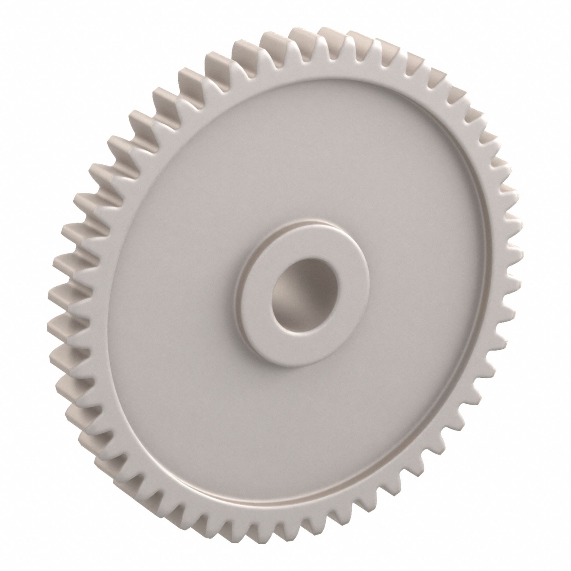Spur Gear: Module m 0.8, 50 Teeth, 6 mm Bore Dia, Duracon, 20° Pressure Angle, Plain Bore