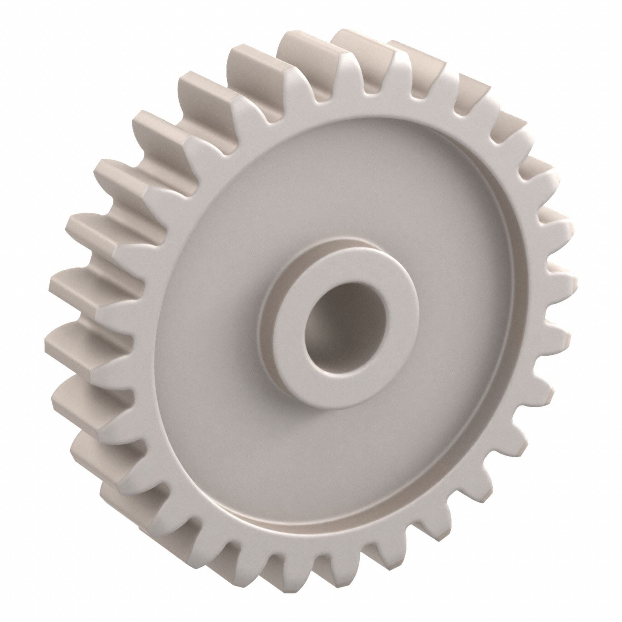 Spur Gear: Module m 1, 28 Teeth, 5 mm Bore Dia, Duracon, 20° Pressure Angle, Plain Bore