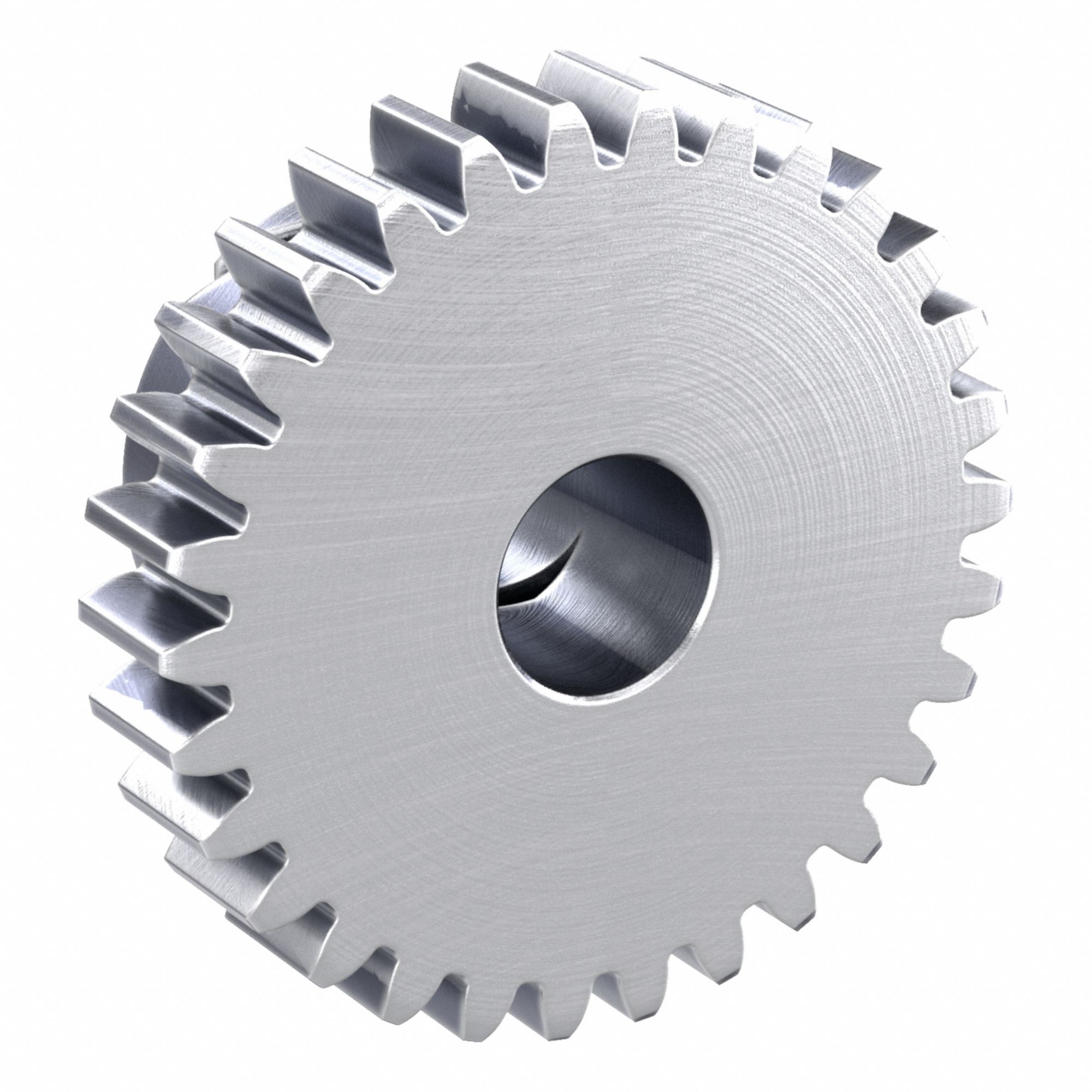 F-Loc Spur Gear: Module m 1, 30 Teeth, 8 mm Bore Dia, Stainless Steel, 20° Pressure Angle