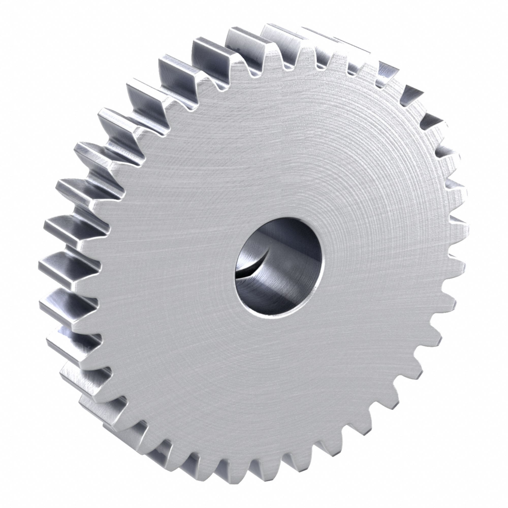 F-Loc Spur Gear: Module m 1, 35 Teeth, 8 mm Bore Dia, Stainless Steel, 20° Pressure Angle