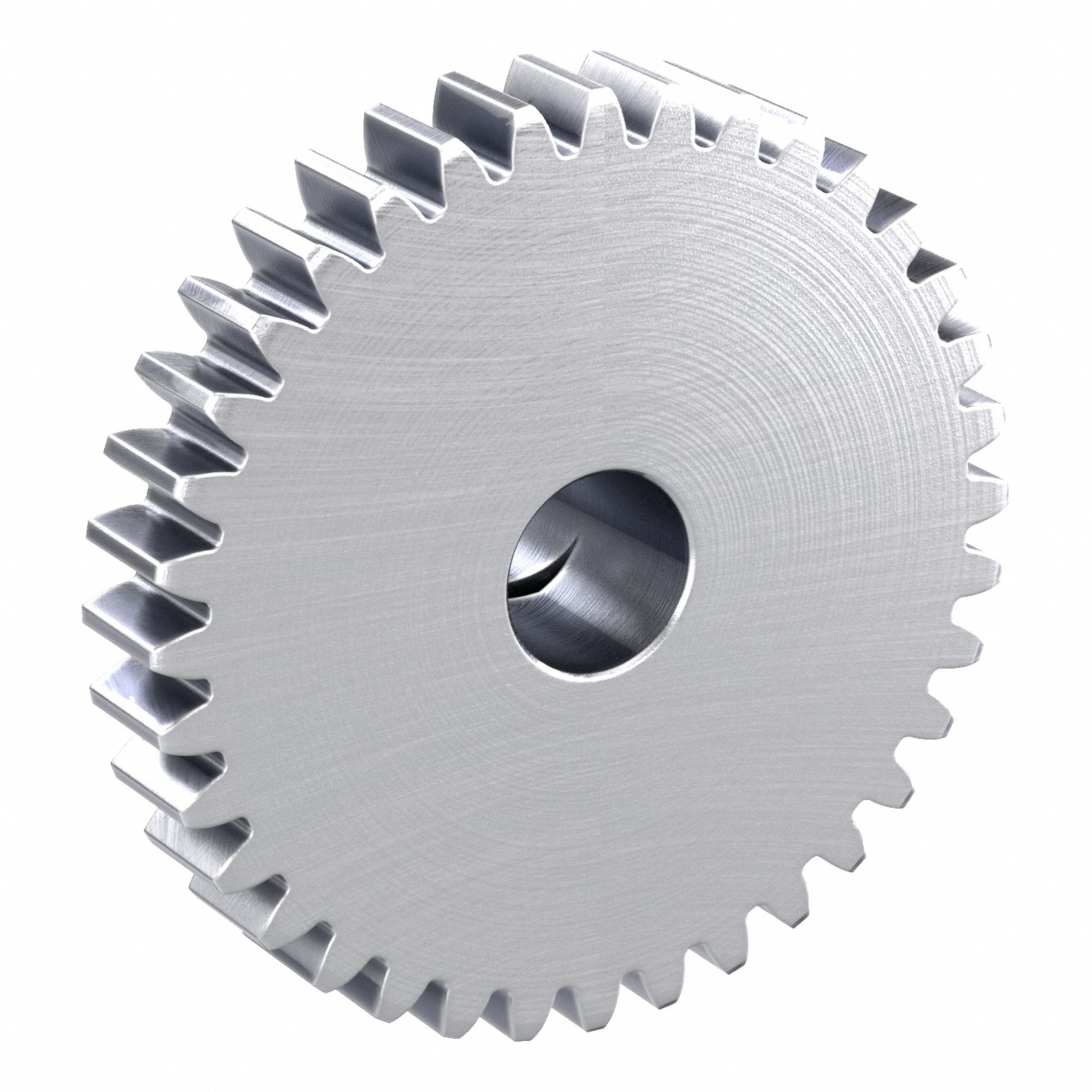 F-Loc Spur Gear: Module m 1, 36 Teeth, 8 mm Bore Dia, Stainless Steel, 20° Pressure Angle