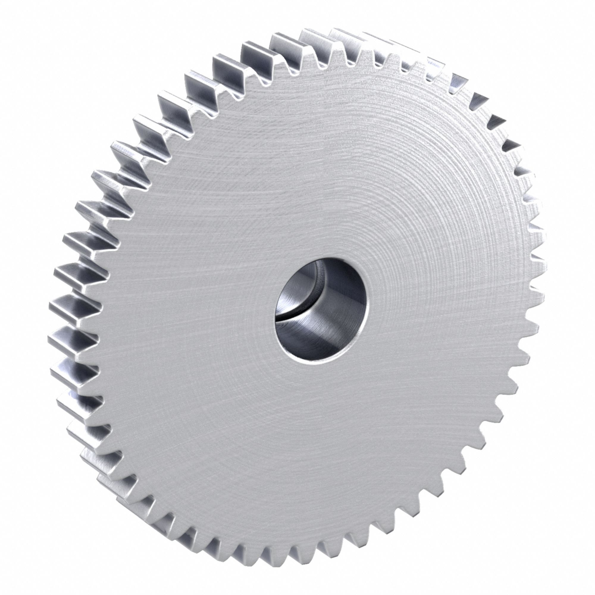 F-Loc Spur Gear: Module m 1, 50 Teeth, 10 mm Bore Dia, Stainless Steel, 20° Pressure Angle