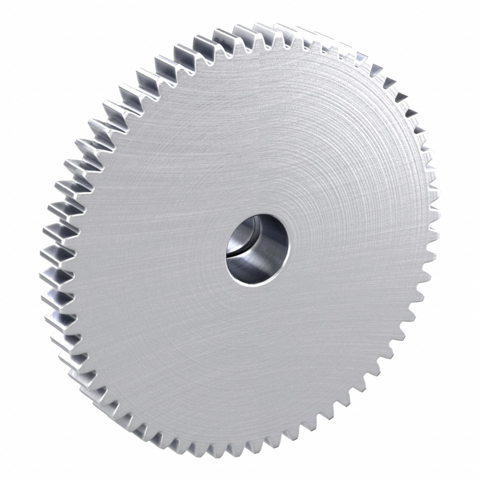F-Loc Spur Gear: Module m 1, 60 Teeth, 10 mm Bore Dia, Stainless Steel, 20° Pressure Angle