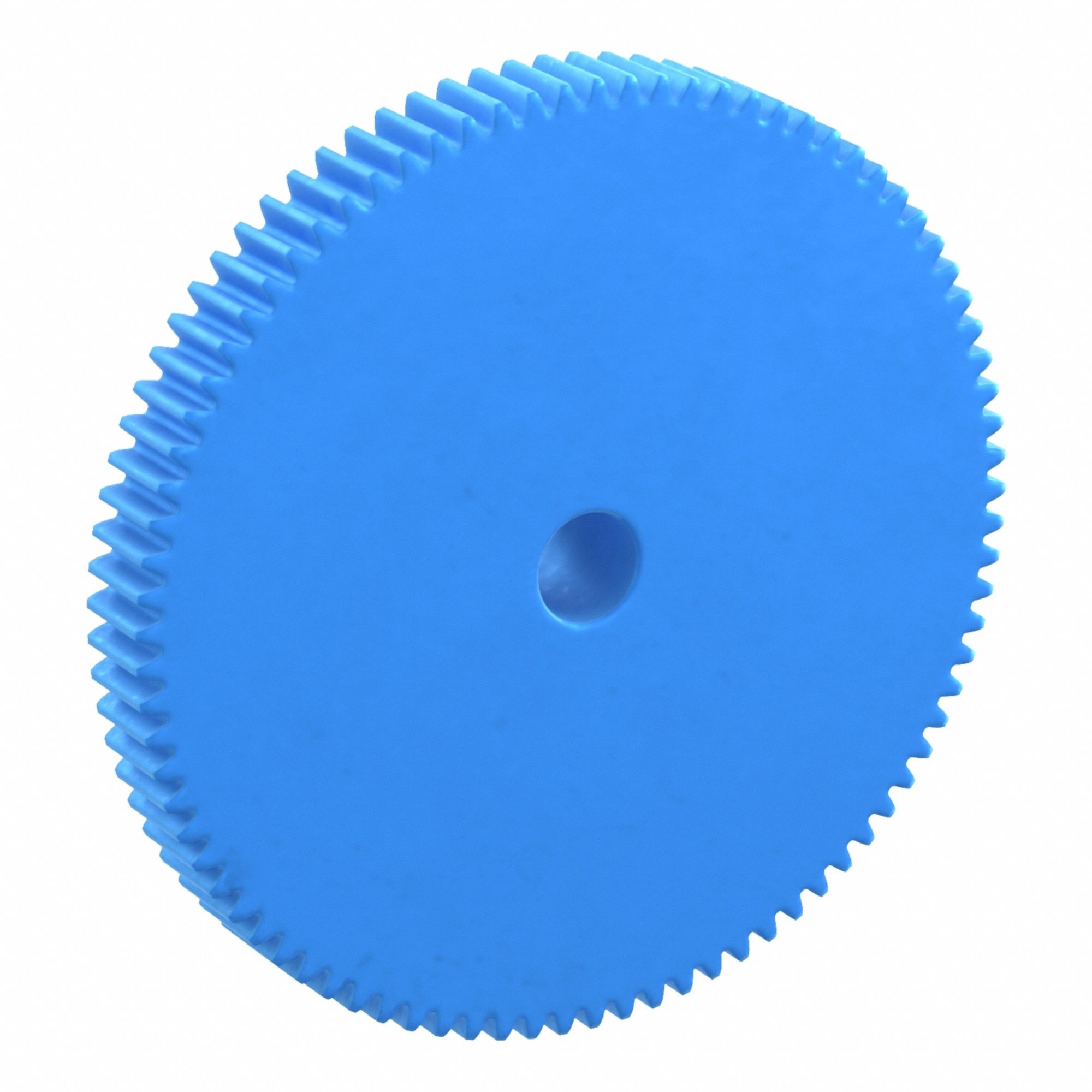Machined Spur Gear: Module m 1, 85 Teeth, 10 mm Bore Dia, Nylon, 20° Pressure Angle, Plain Bore