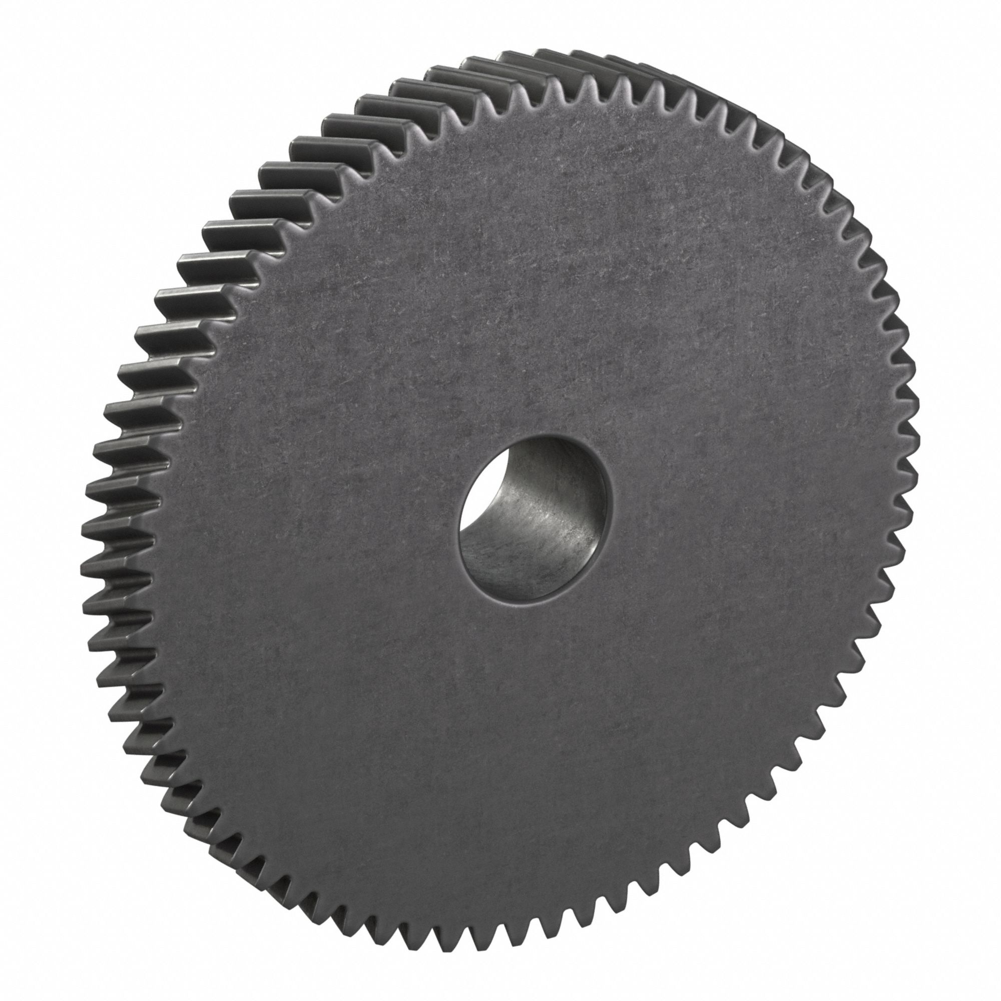 Ground Helical Gear: Left Hand, Module m 1.5, Black Oxide-Coated Except Teeth, 70 Teeth
