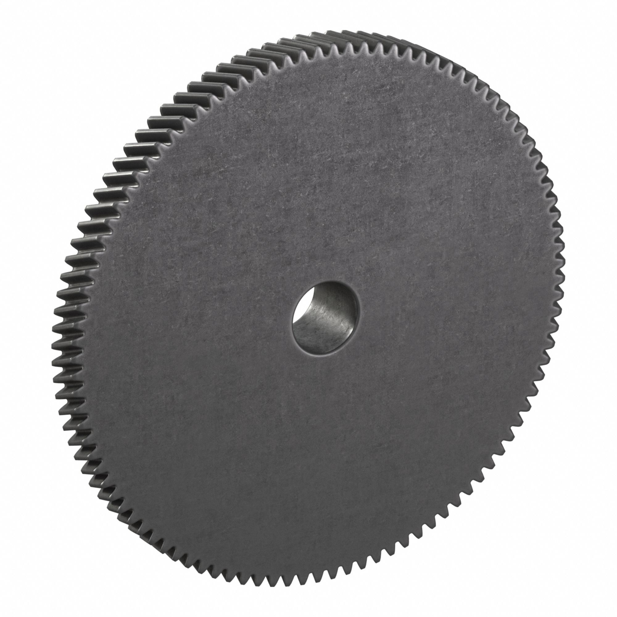 Ground Helical Gear: Left Hand, Module m 1.5, Black Oxide-Coated Except Teeth, 100 Teeth