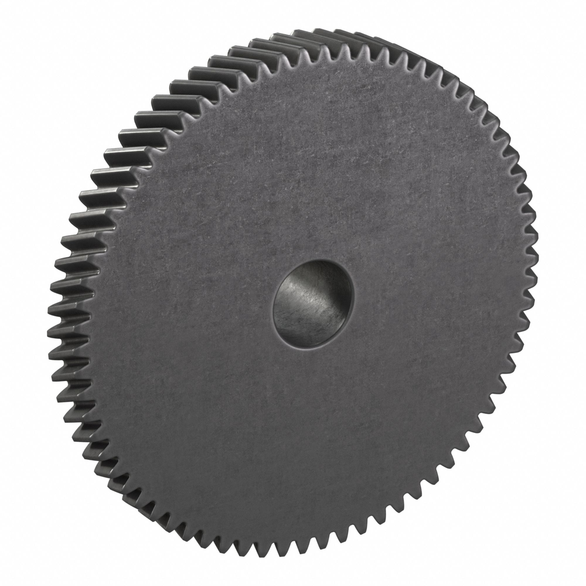 Ground Helical Gear: Left Hand, Module m 1, Black Oxide-Coated Except Teeth, 70 Teeth