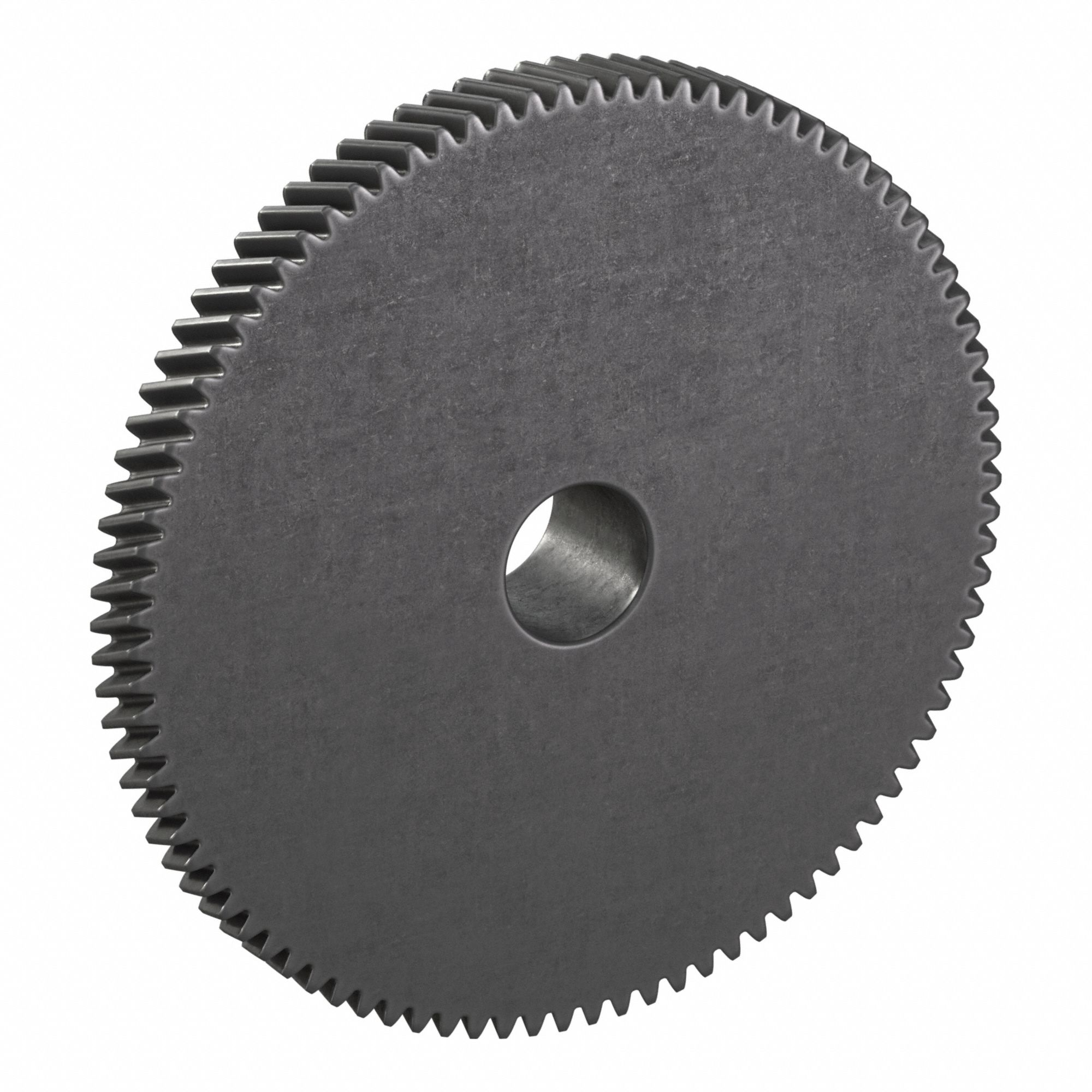 Ground Helical Gear: Left Hand, Module m 1, Black Oxide-Coated Except Teeth, 90 Teeth