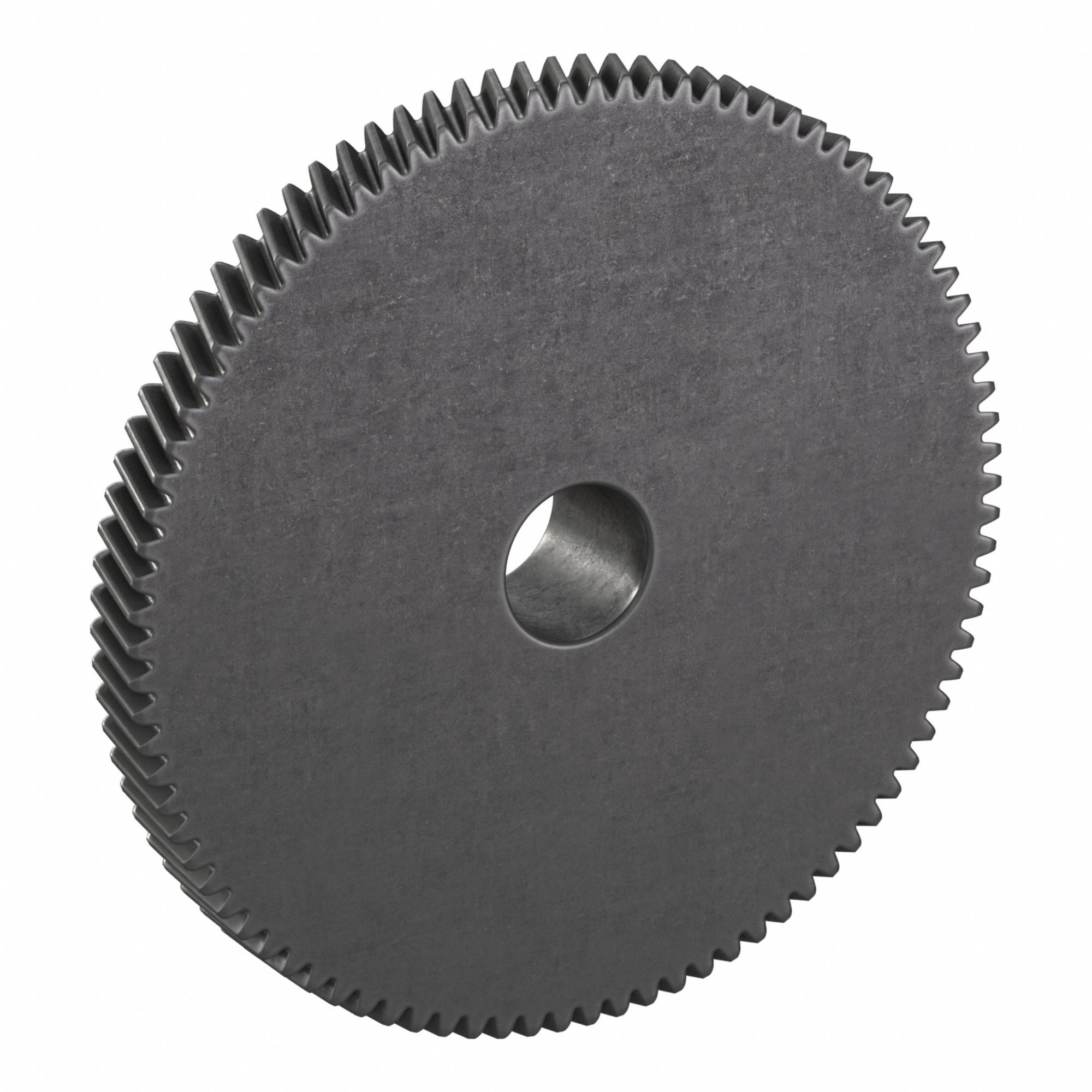 Ground Helical Gear: Right Hand, Module m 1, Black Oxide-Coated Except Teeth, 90 Teeth