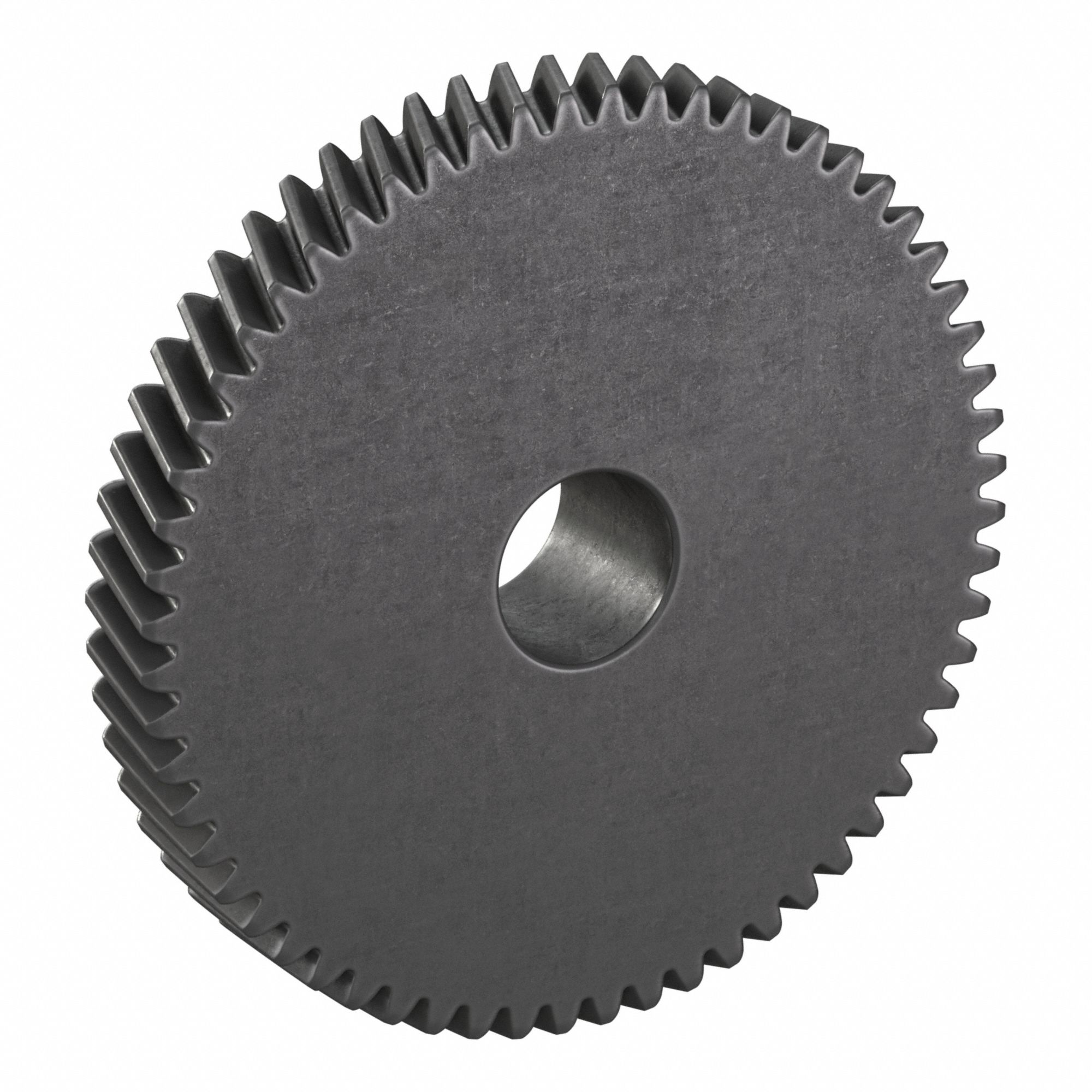 Ground Helical Gear: Right Hand, Module m 2, Black Oxide-Coated Except Teeth, 60 Teeth