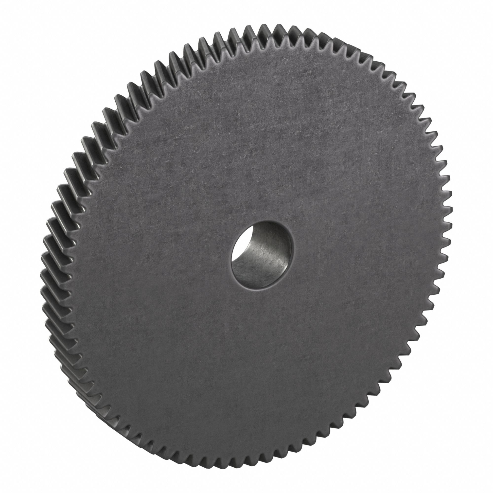 Ground Helical Gear: Right Hand, Module m 2, Black Oxide-Coated Except Teeth, 80 Teeth