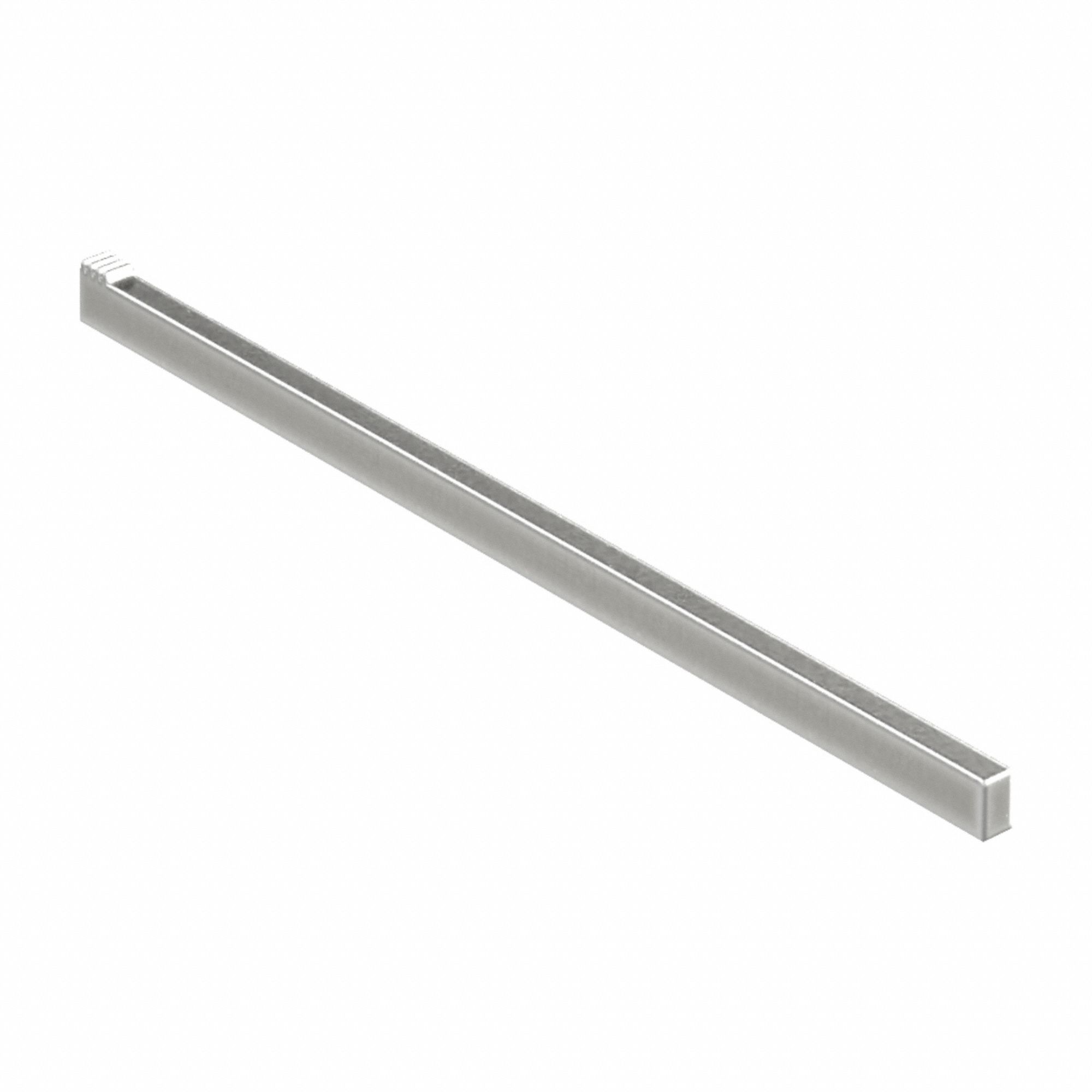 Gear Rack: Rectangular, Left Hand, 21.5° Spiral, Module m 1.5, 500 mm Lg., Alloy Steel