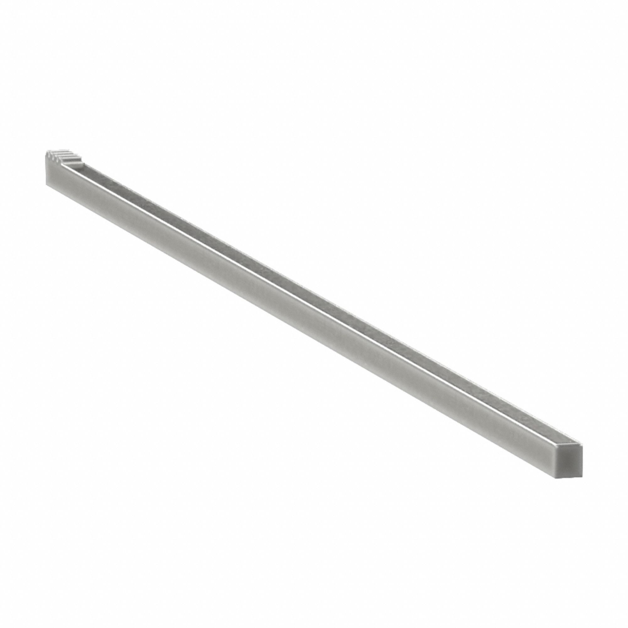 Gear Rack: Rectangular, Right Hand, 21.5° Spiral, Module m 1.5, 500 mm Lg., Alloy Steel