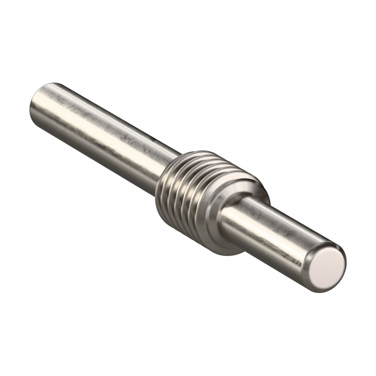 Ground & Machined Worm: Right Hand, 1 Starts, Module m 0.5, Steel, 6 mm Shaft Dia