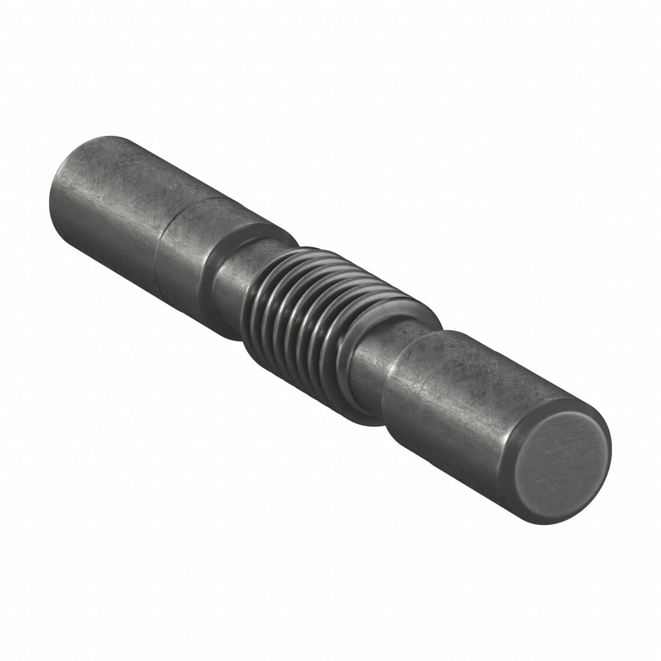 Ground & Machined Worm: Right Hand, 1 Starts, Module m 1.5, Black Oxide Steel, 26.2 mm Shaft Dia