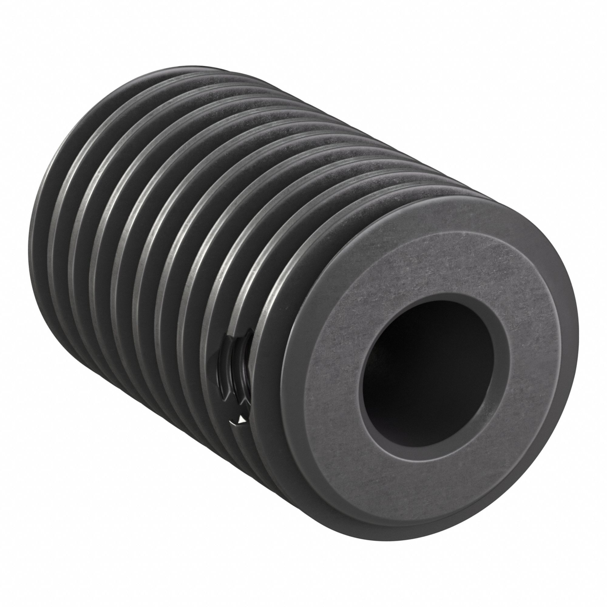 Ground & Machined Worm: Right Hand, 1 Starts, Module m 0.5, Black Oxide Steel