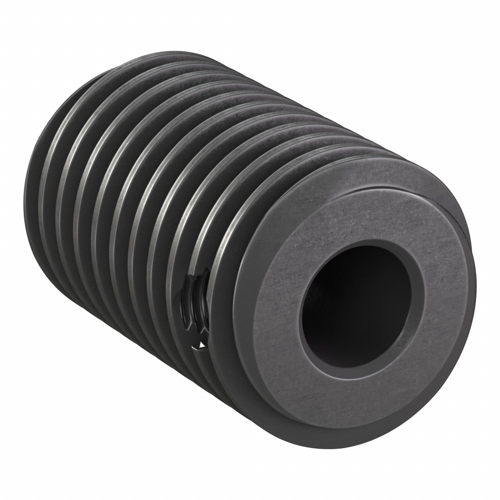 Ground & Machined Worm: Right Hand, 2 Starts, Module m 0.5, Black Oxide Steel